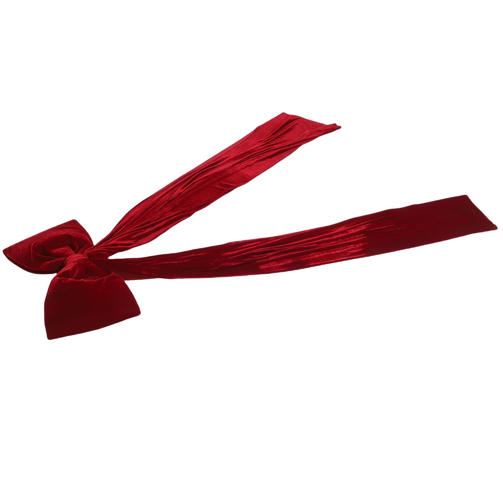 Xmas Tree Topper Bow 5.9FT Large Xmas Velvet Bow Decoration for Holiday Party view 11