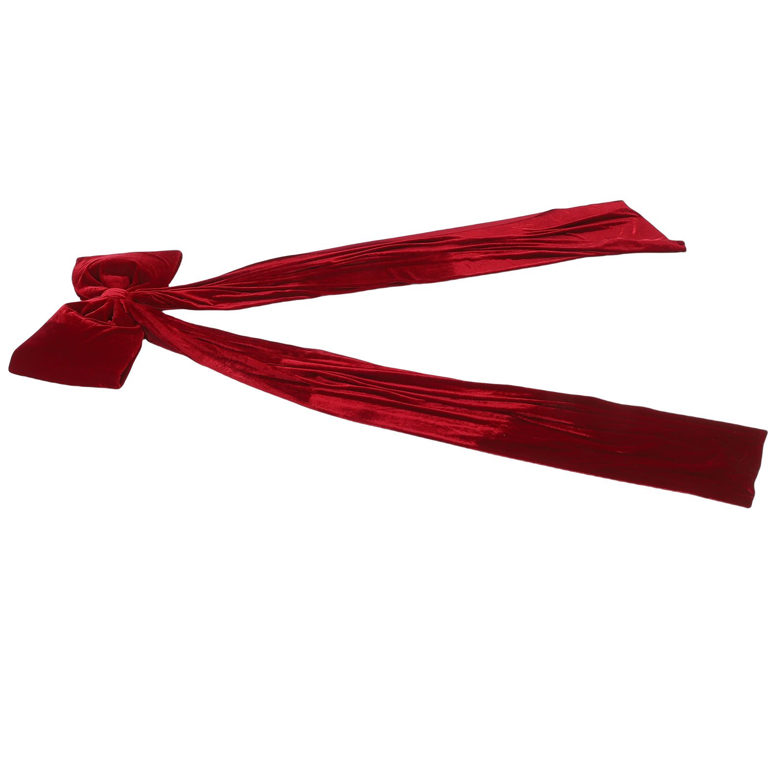 Xmas Tree Topper Bow 5.9FT Large Xmas Velvet Bow Decoration for Holiday Party view 12