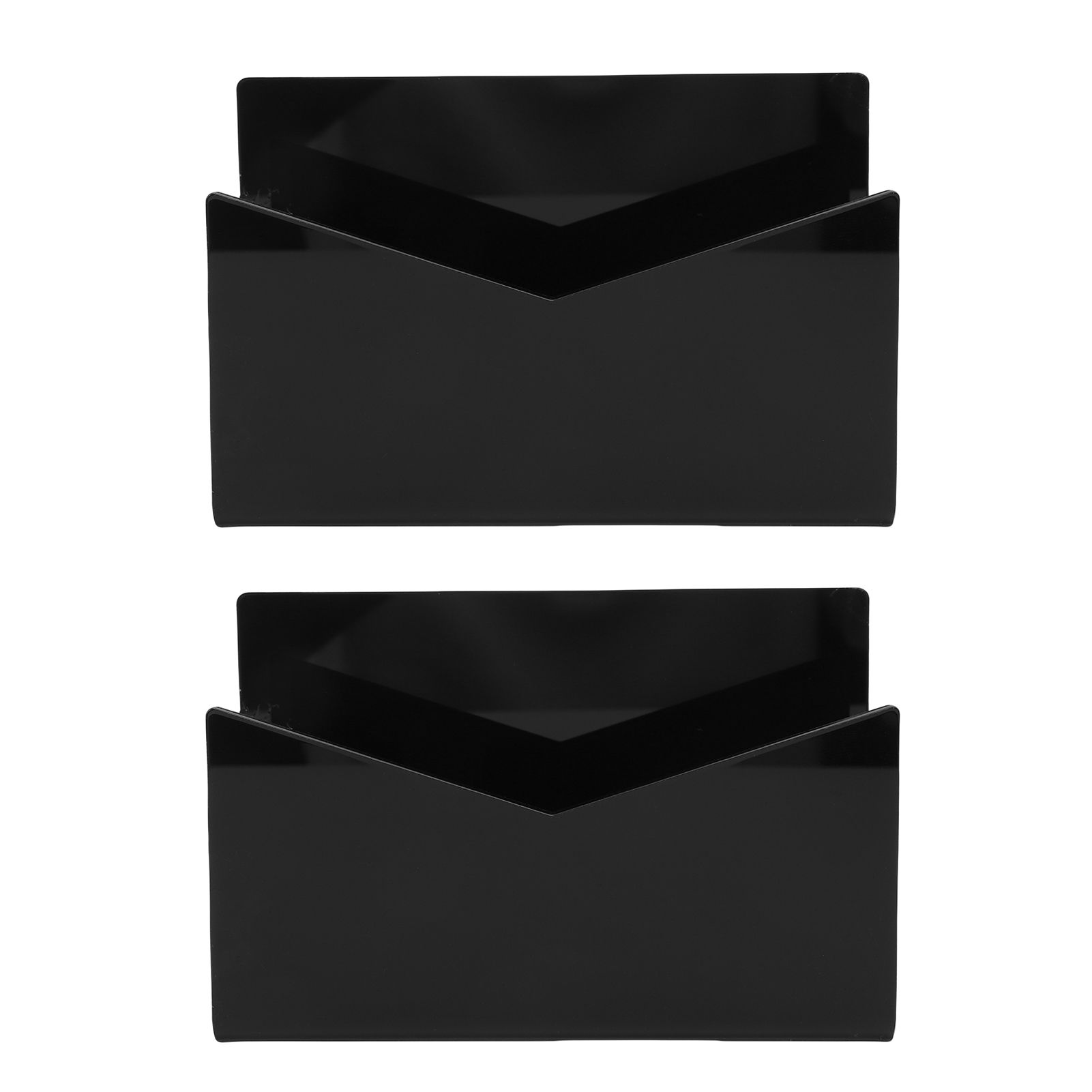 2 Pack Acrylic Mail Organizer Mail Holder Stand Vertical File Folder and