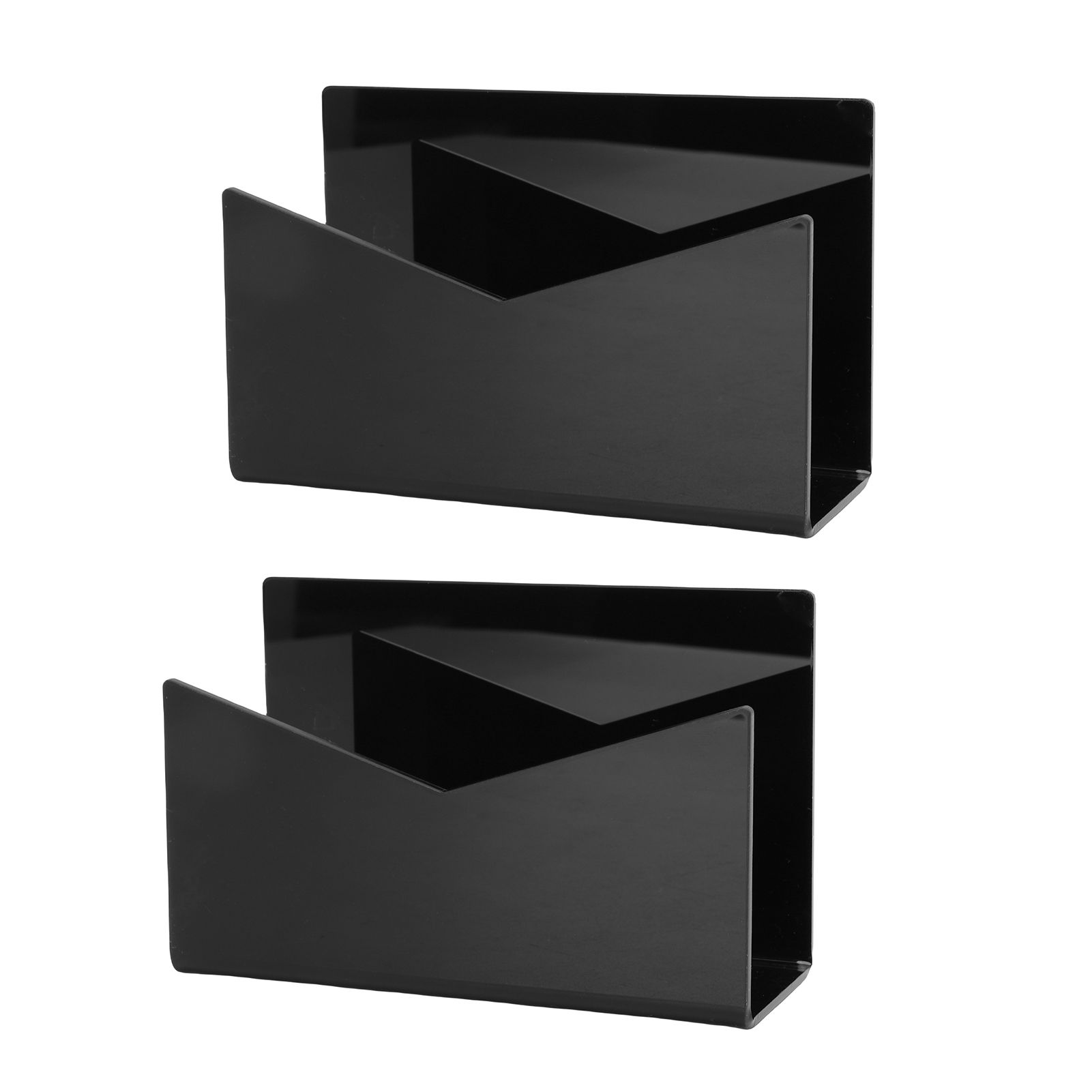 2 Pack Acrylic Mail Organizer Mail Holder Stand Vertical File Folder and view 3