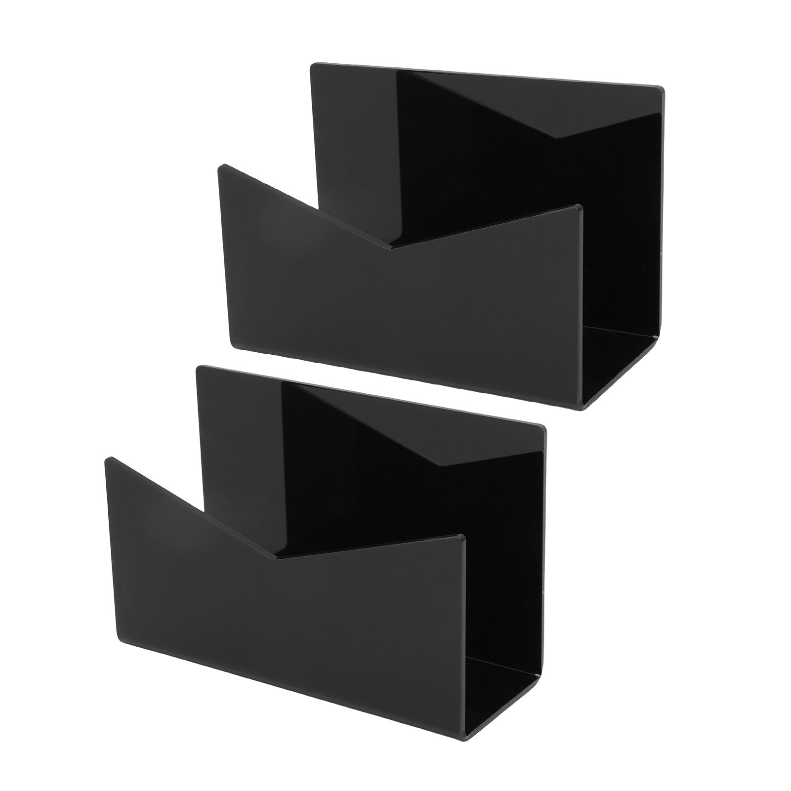 2 Pack Acrylic Mail Organizer Mail Holder Stand Vertical File Folder and view 9
