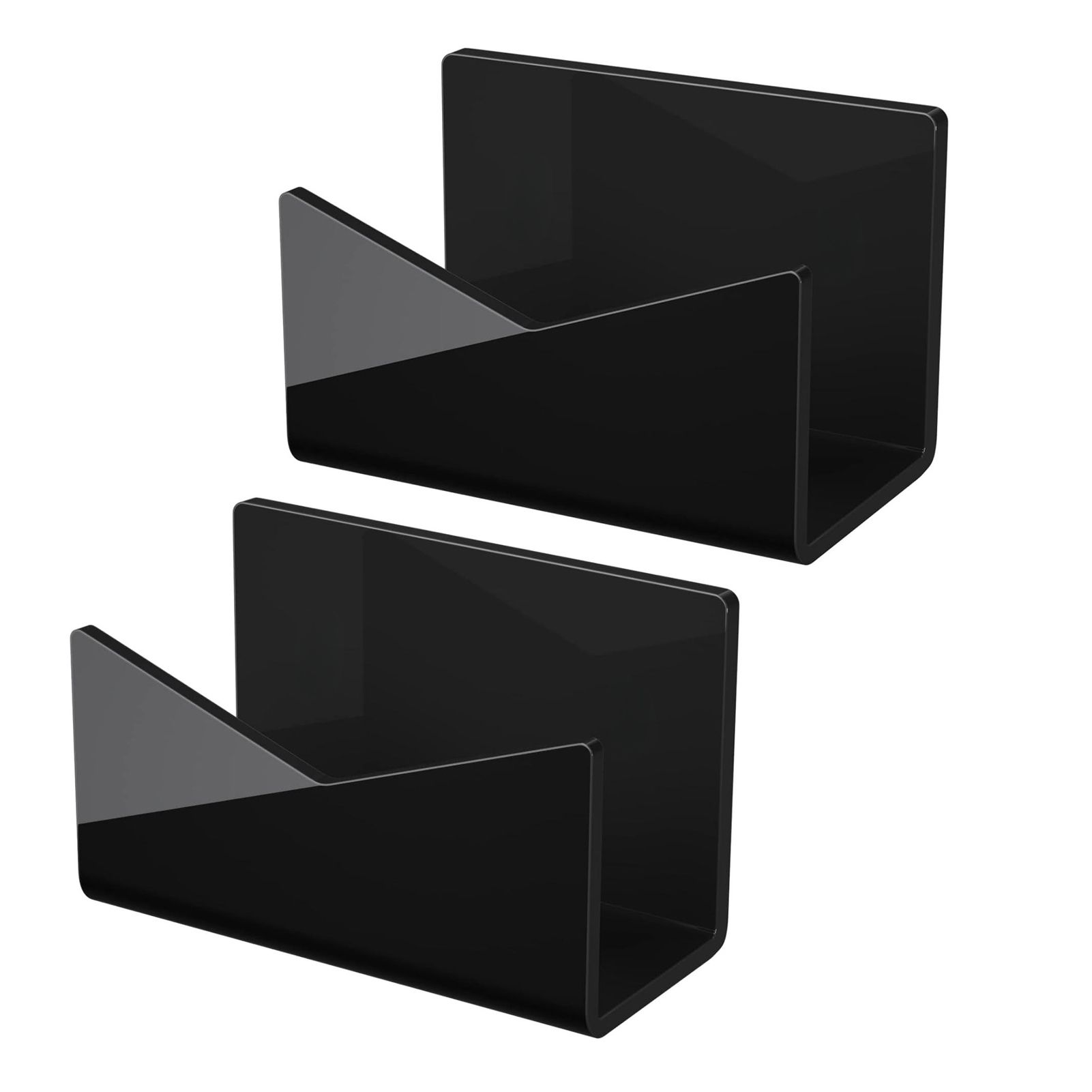 2 Pack Acrylic Mail Organizer Mail Holder Stand Vertical File Folder and view 10