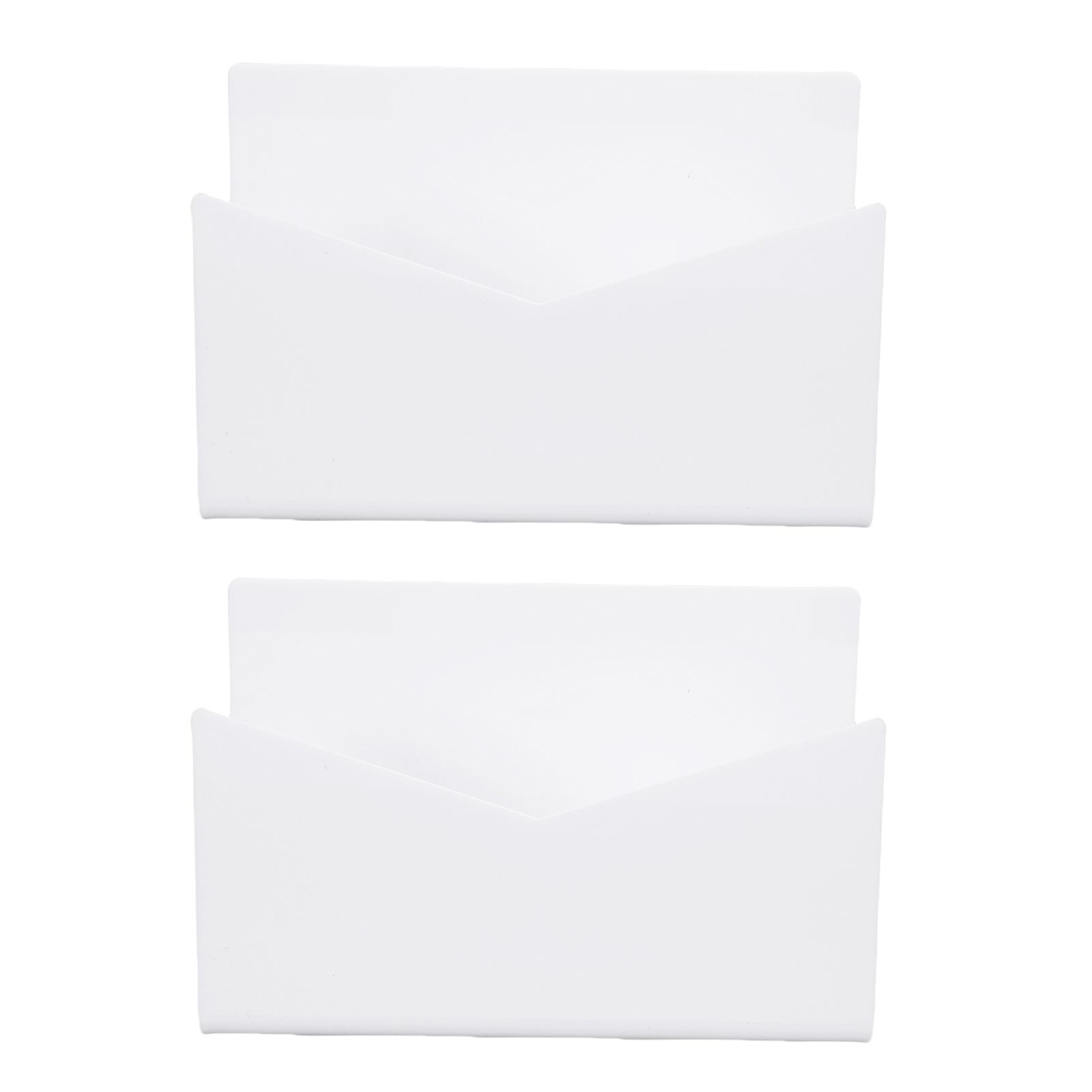 2 Pack Acrylic Mail Organizer Mail Holder Stand Vertical File Folder and