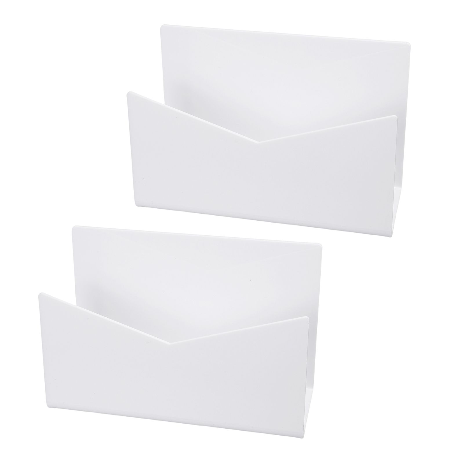 2 Pack Acrylic Mail Organizer Mail Holder Stand Vertical File Folder and view 9