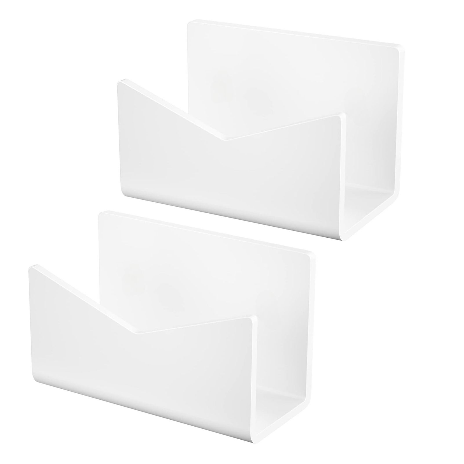 2 Pack Acrylic Mail Organizer Mail Holder Stand Vertical File Folder and view 10
