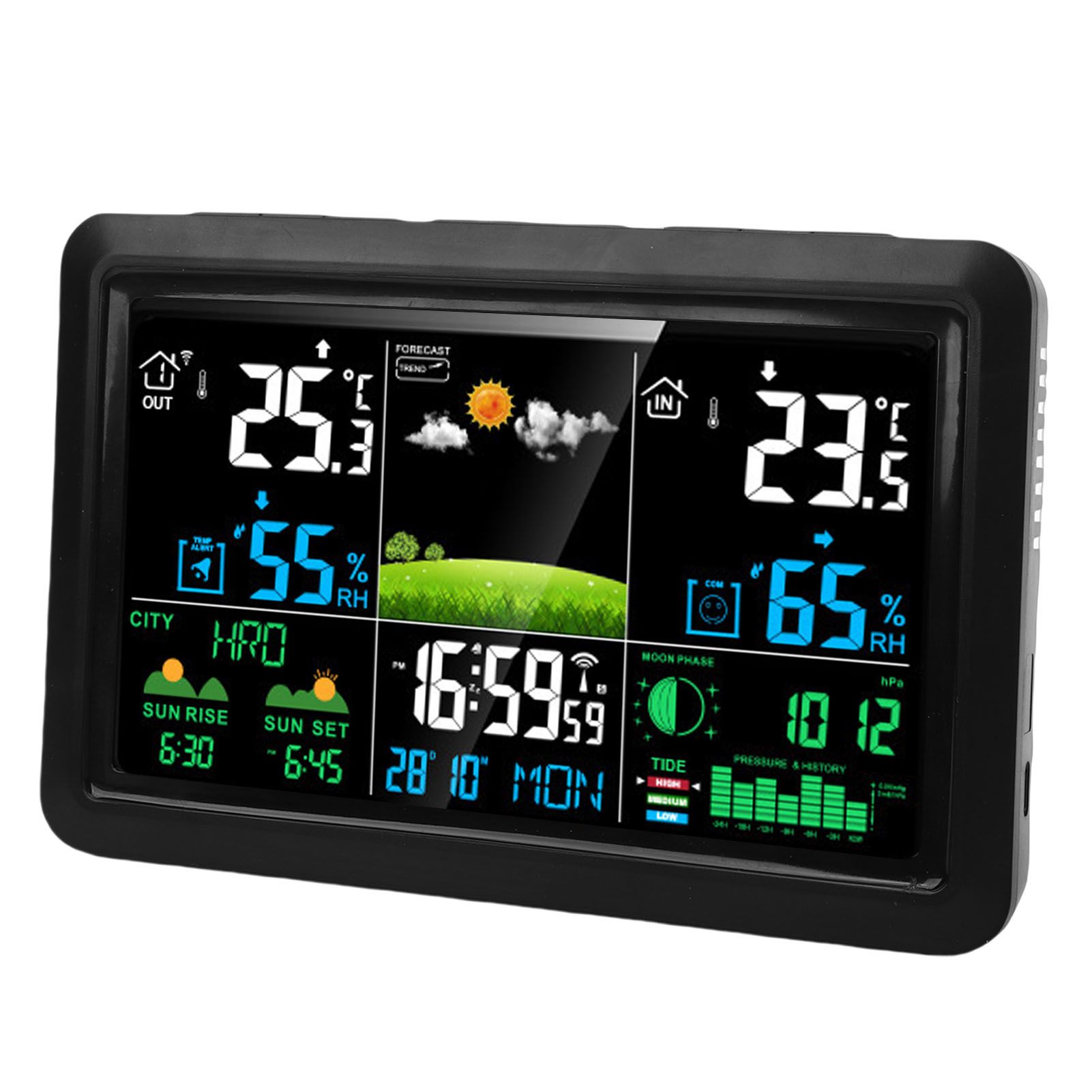 Weather Forecast Station Wireless 7.5 Inch Color Display Multi Functional view 6