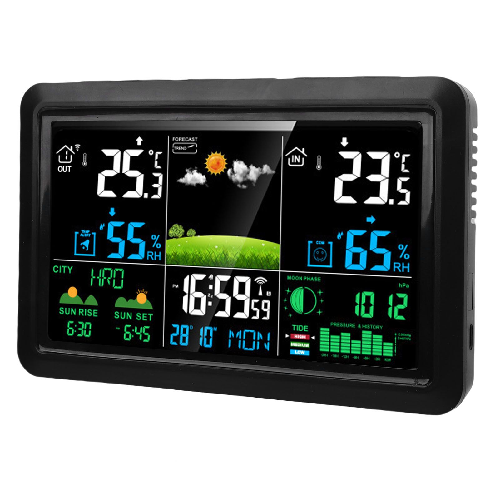 Weather Forecast Station Wireless 7.5 Inch Color Display Multi Functional view 8