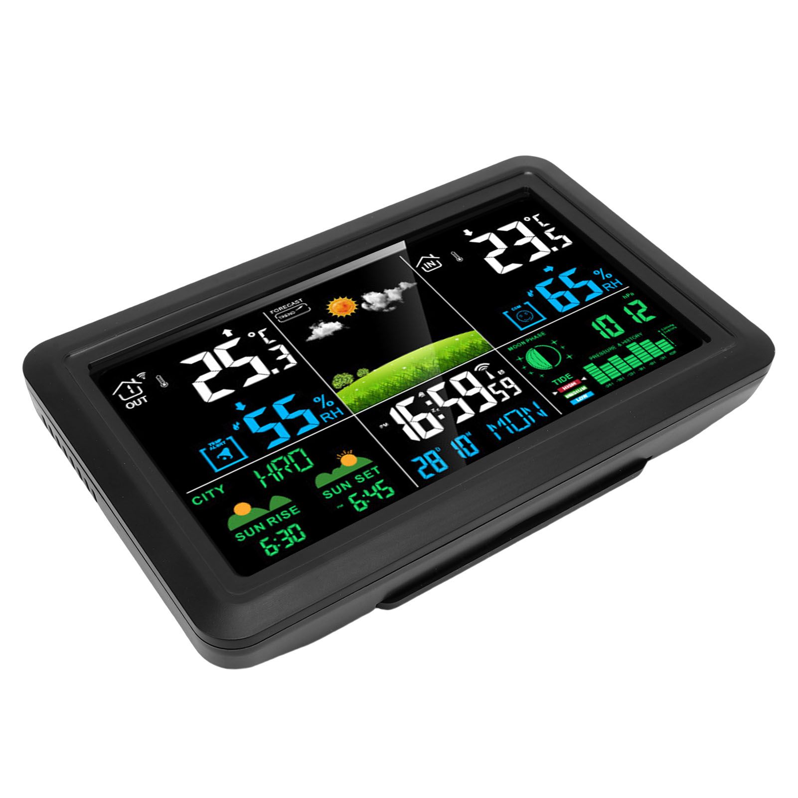 Weather Forecast Station Wireless 7.5 Inch Color Display Multi Functional view 9