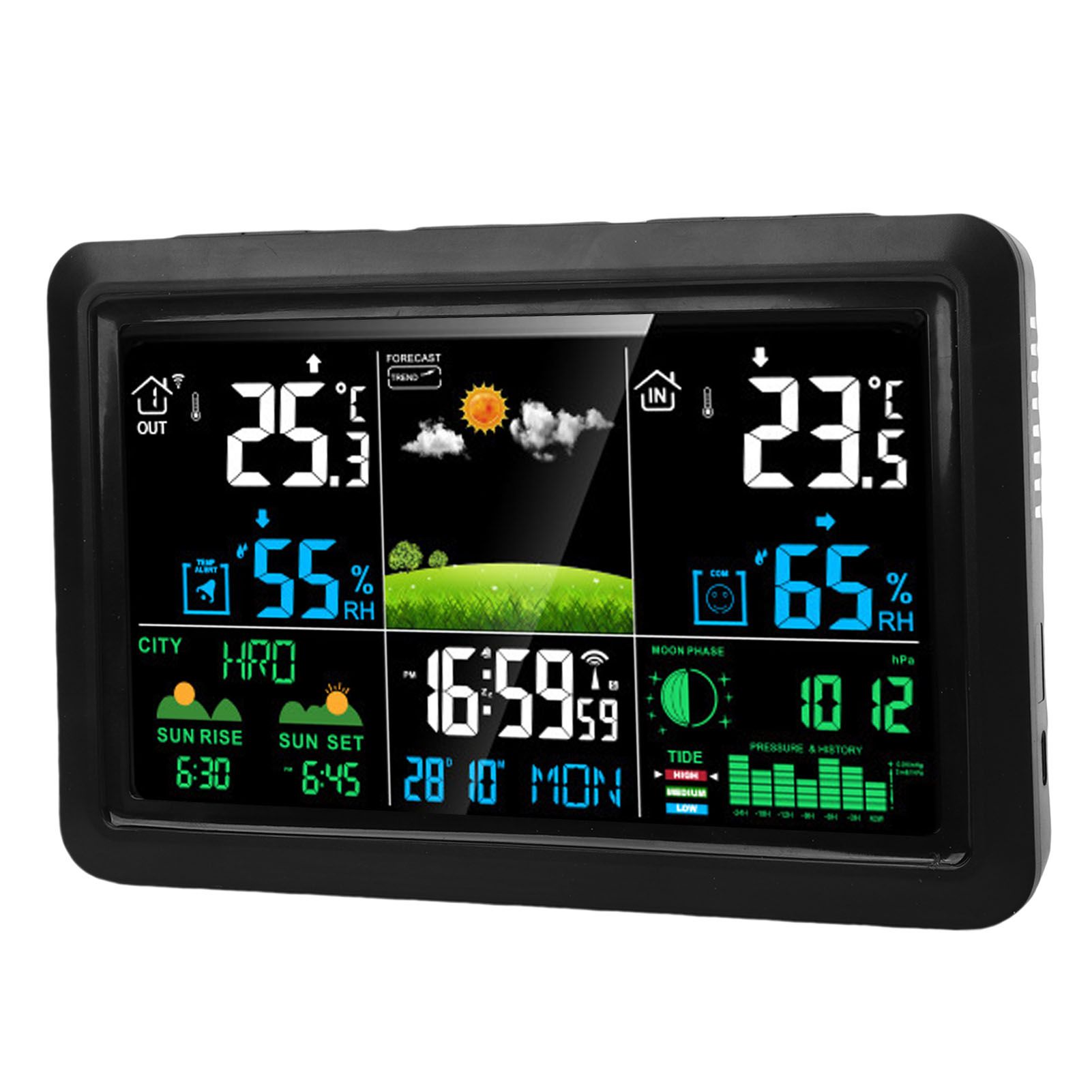 Weather Forecast Station Wireless 7.5 Inch Color Display Multi Functional view 10