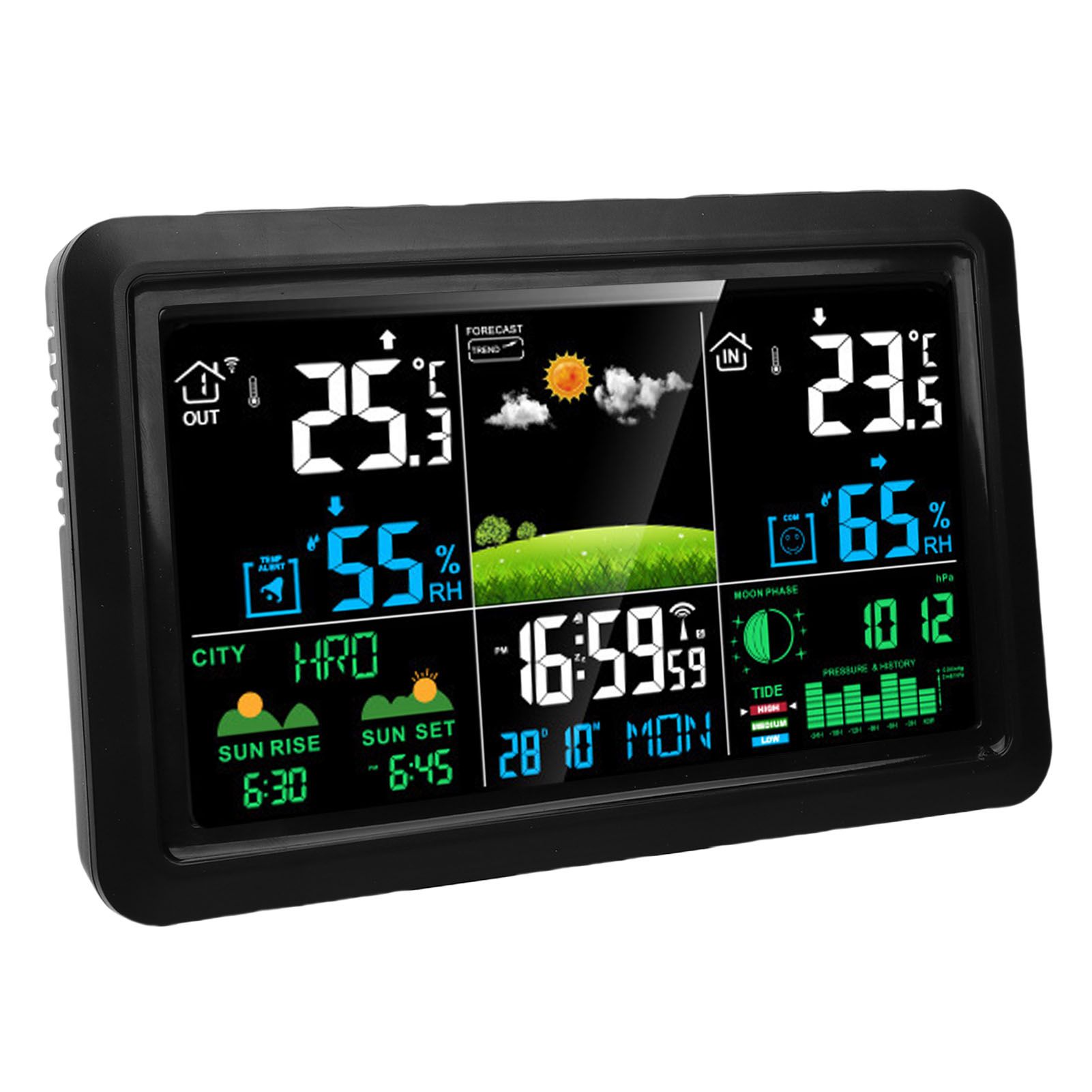 Weather Forecast Station Wireless 7.5 Inch Color Display Multi Functional view 11