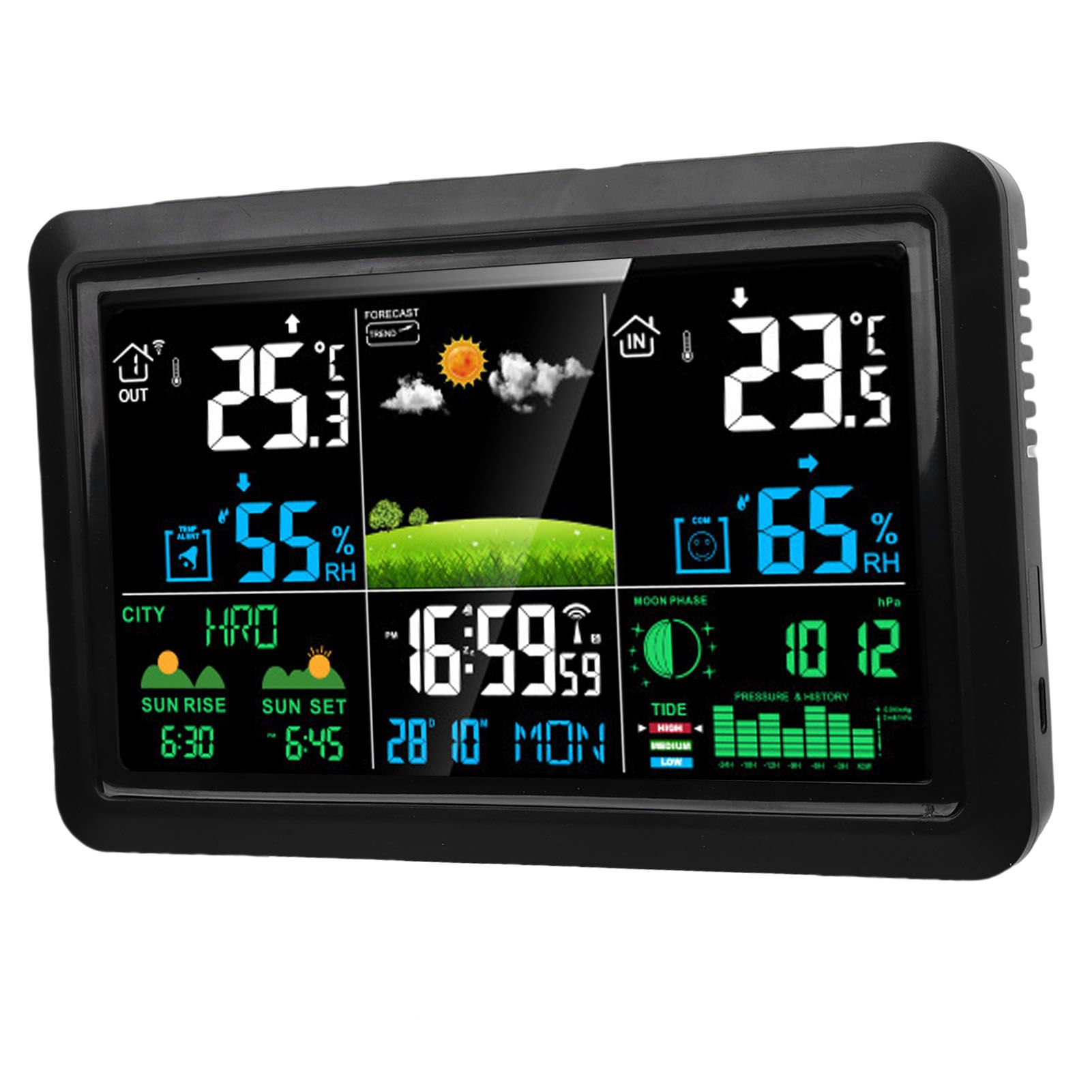 Weather Forecast Station Wireless 7.5 Inch Color Display Multi Functional view 12