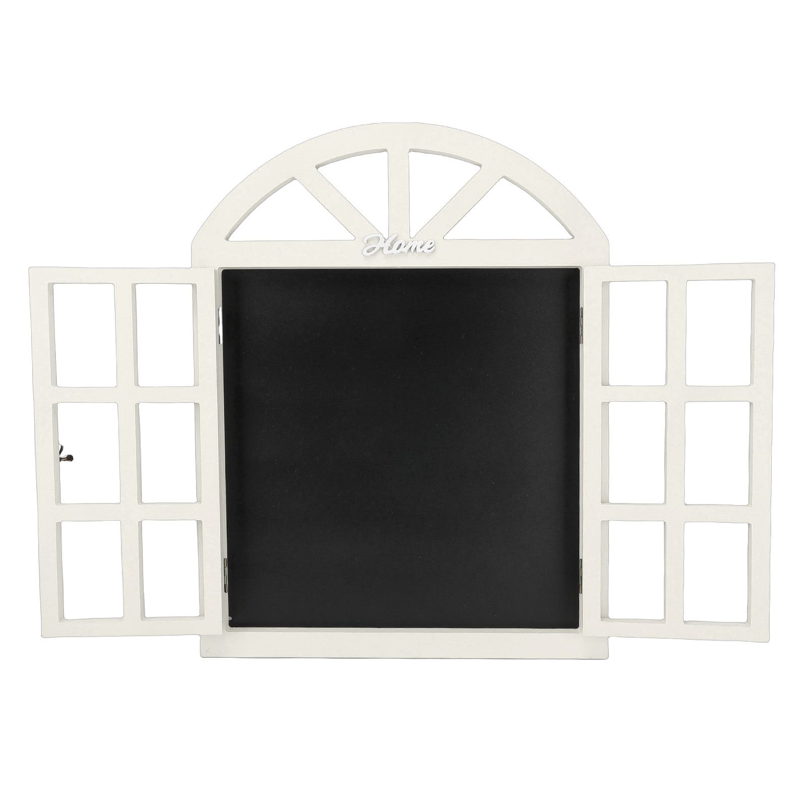 Hanging Chalkboard Sign Wooden Erasable Window Frame Shaped Hanging Message view 6