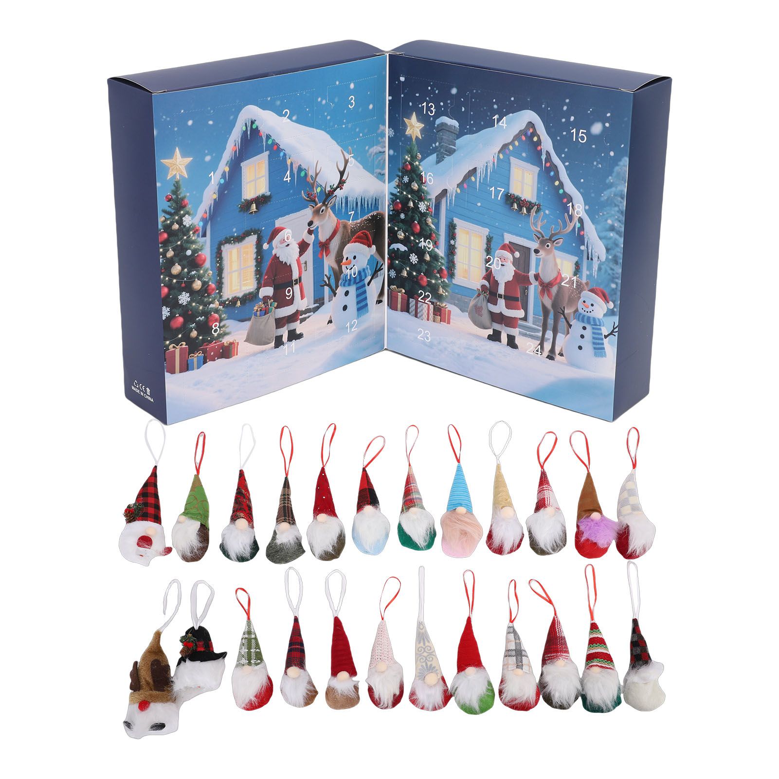 Gnomes Xmas Advent Calendar 24 Day Advent Calendar Collectible Xmas Figures view 3