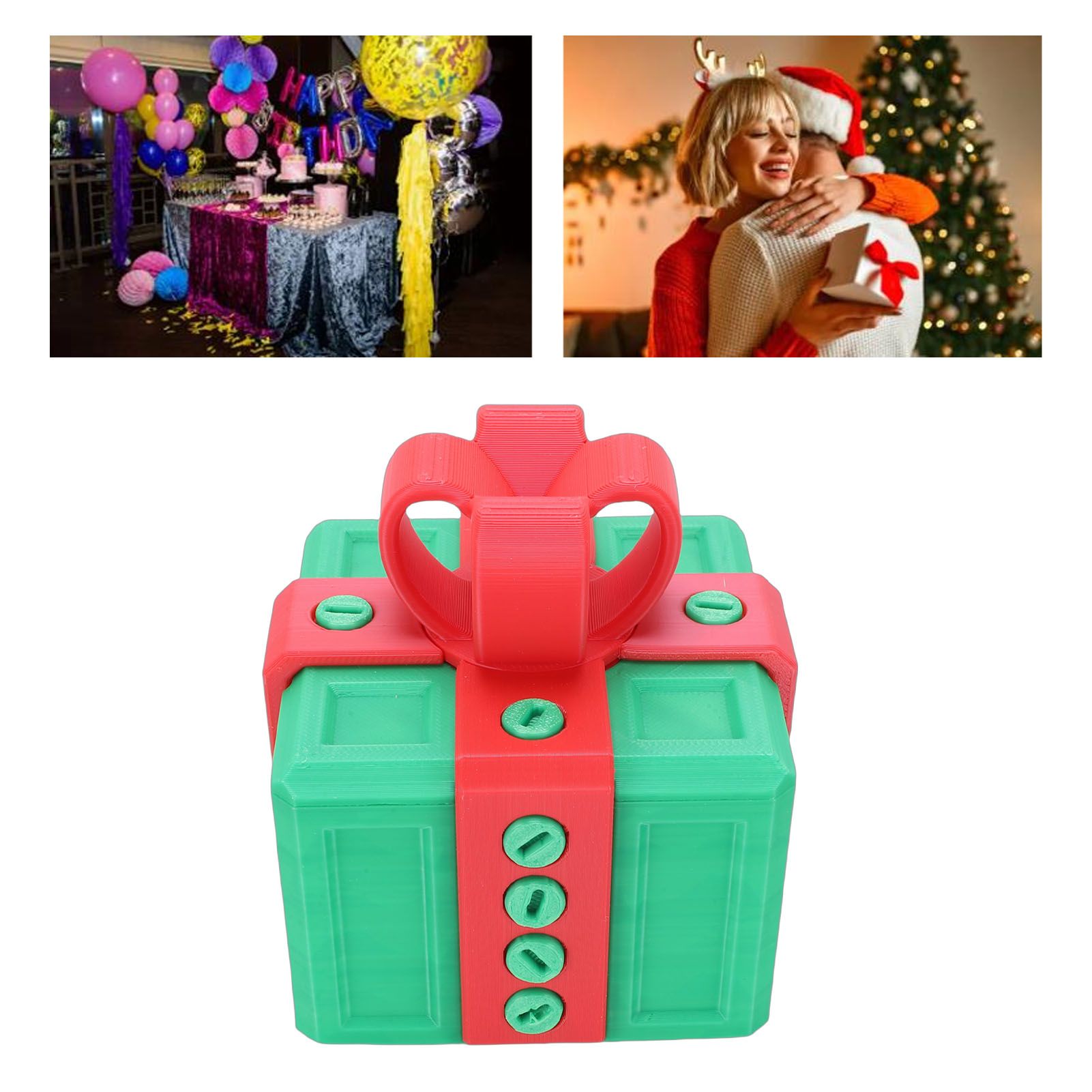 Annoying Gift Box with Nested Screws 3D Printed Funny Surprise Box for view 11