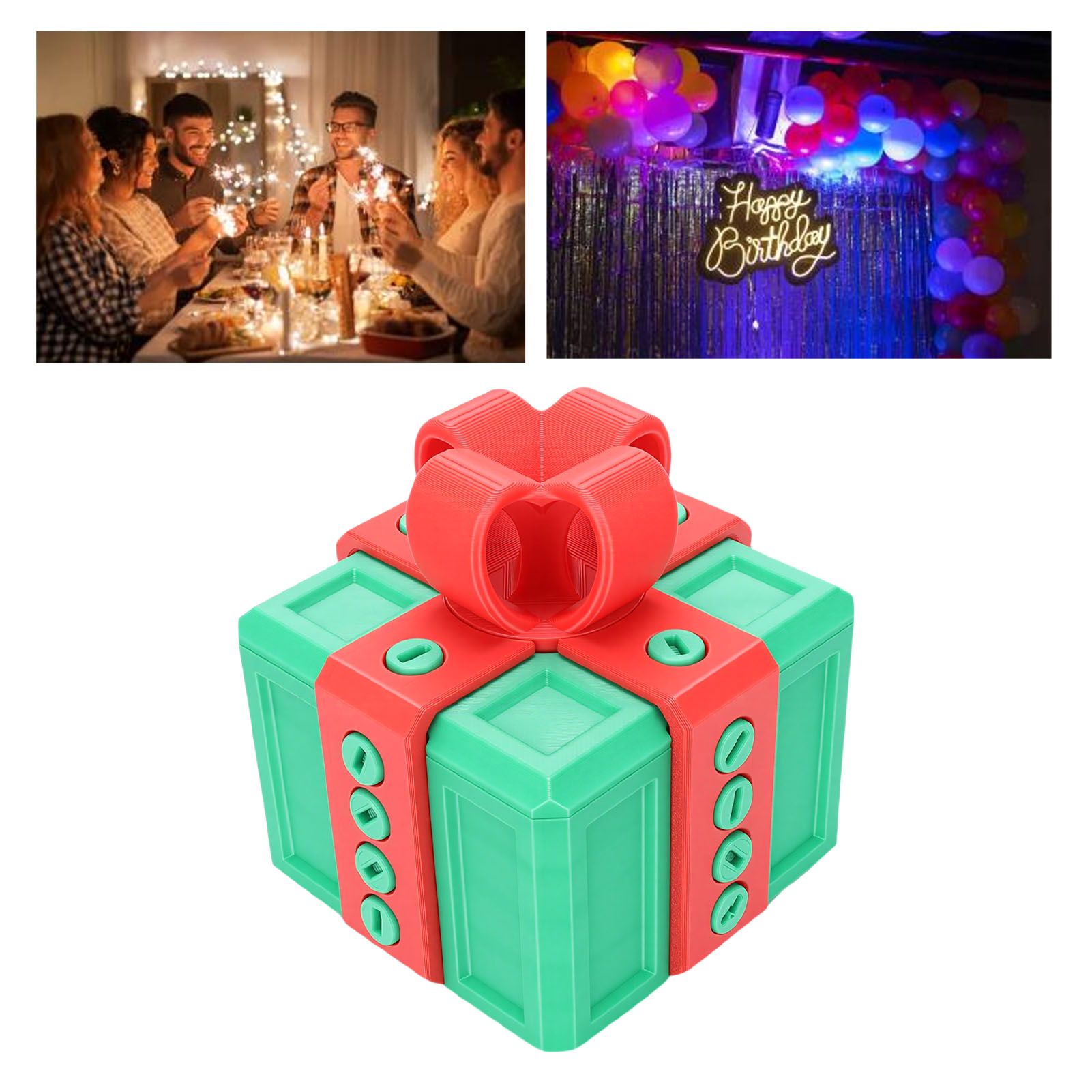 Annoying Gift Box with Nested Screws 3D Printed Funny Surprise Box for view 12