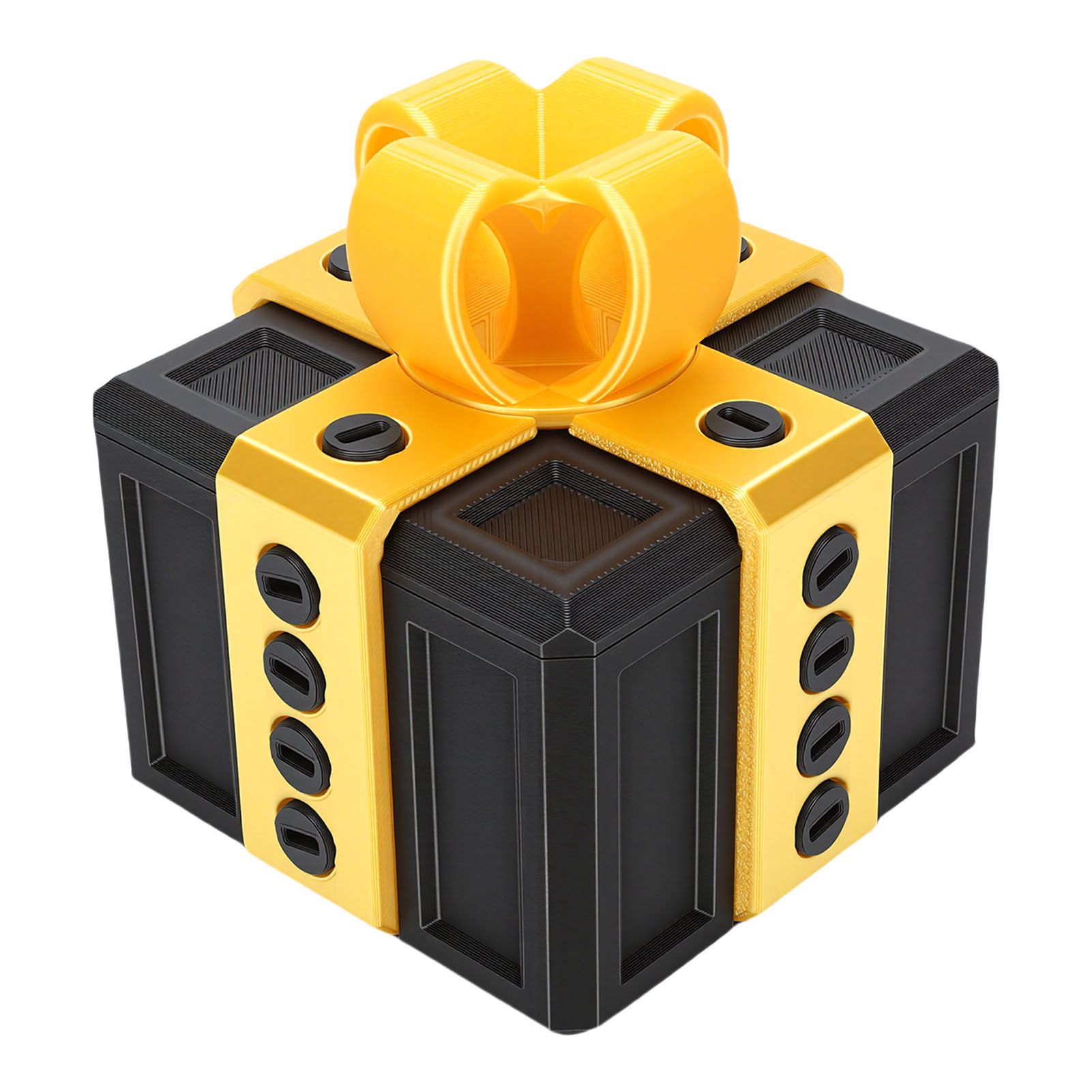 Annoying Gift Box with Nested Screws 3D Printed Funny Surprise Box for view 2