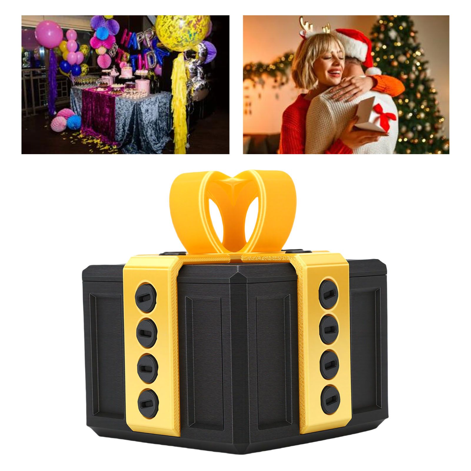 Annoying Gift Box with Nested Screws 3D Printed Funny Surprise Box for view 11