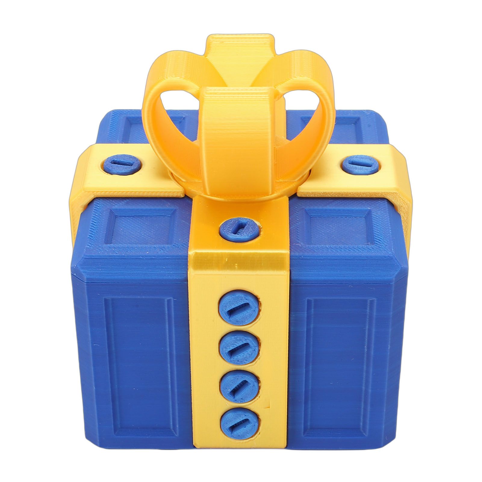 Annoying Gift Box with Nested Screws 3D Printed Funny Surprise Box for view 2