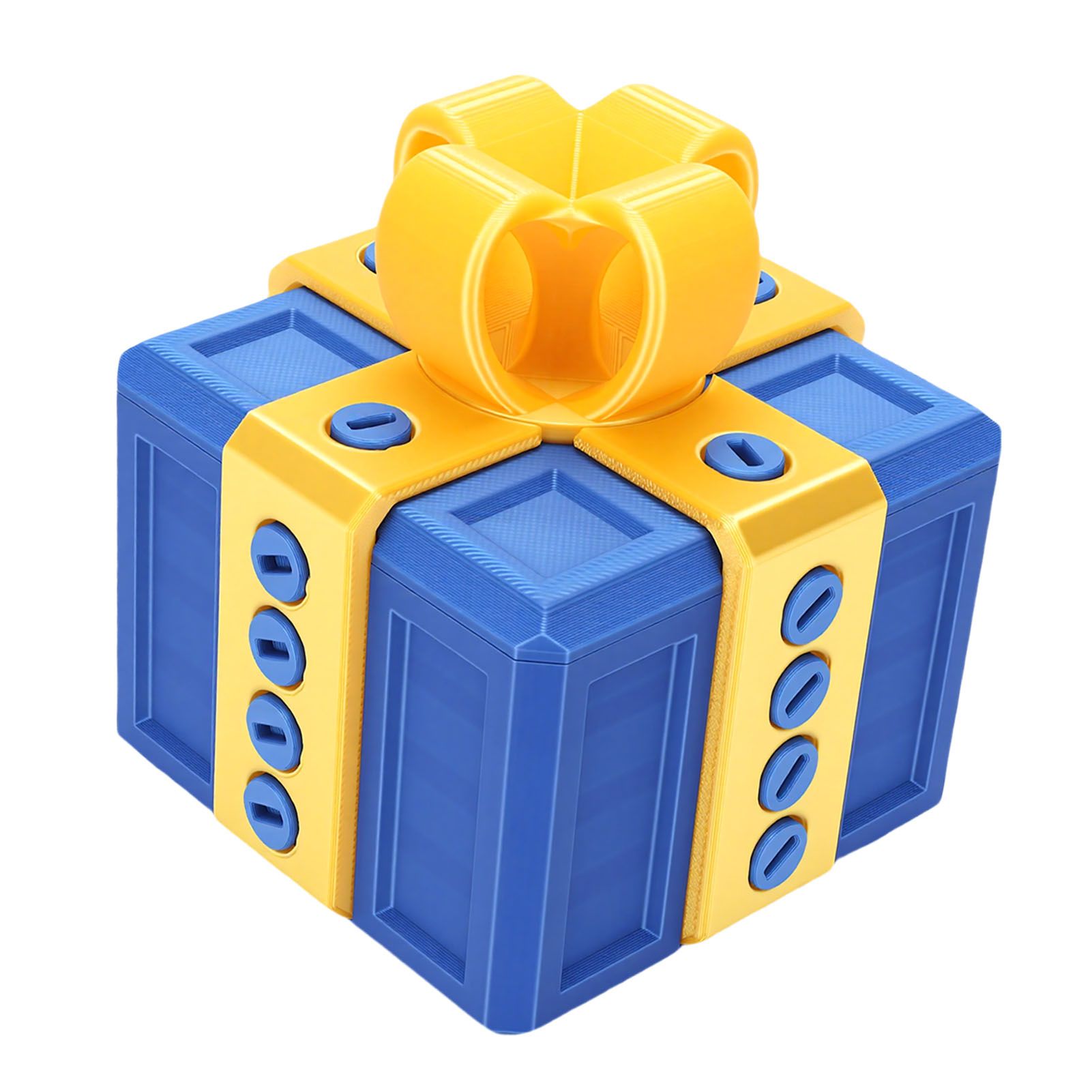 Annoying Gift Box with Nested Screws 3D Printed Funny Surprise Box for view 4