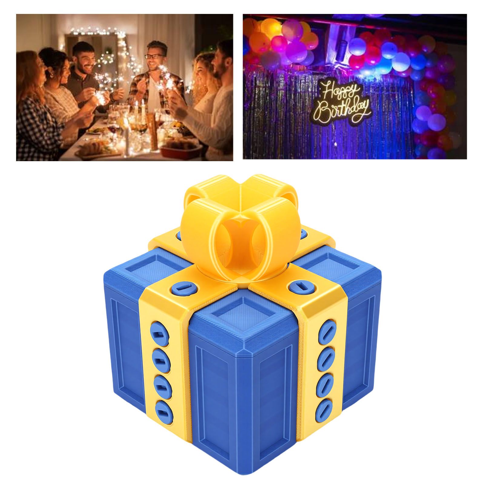 Annoying Gift Box with Nested Screws 3D Printed Funny Surprise Box for view 12