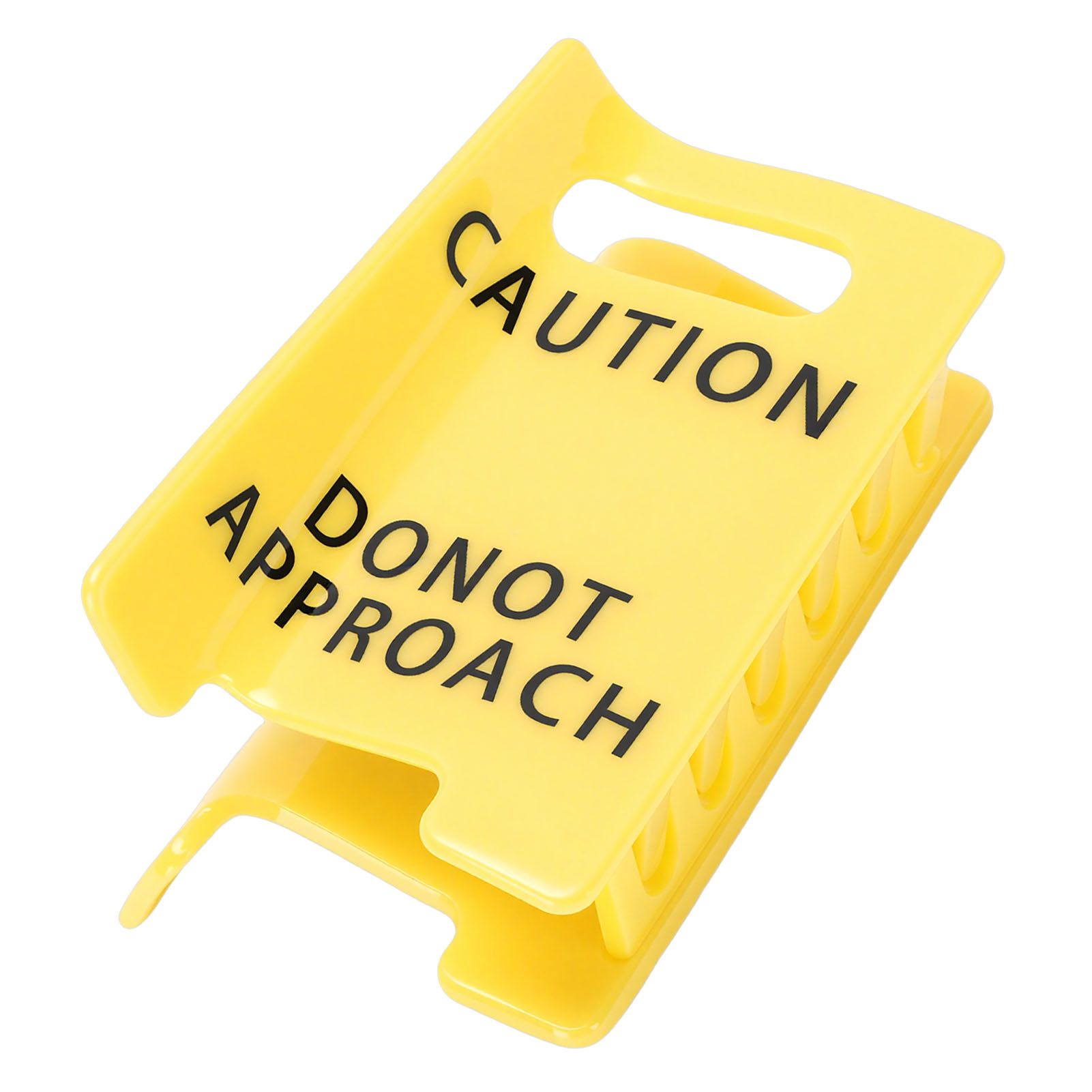Caution Sign Hair Claw Clamp Do Not Approach Sign Funny Yellow Warning Hair