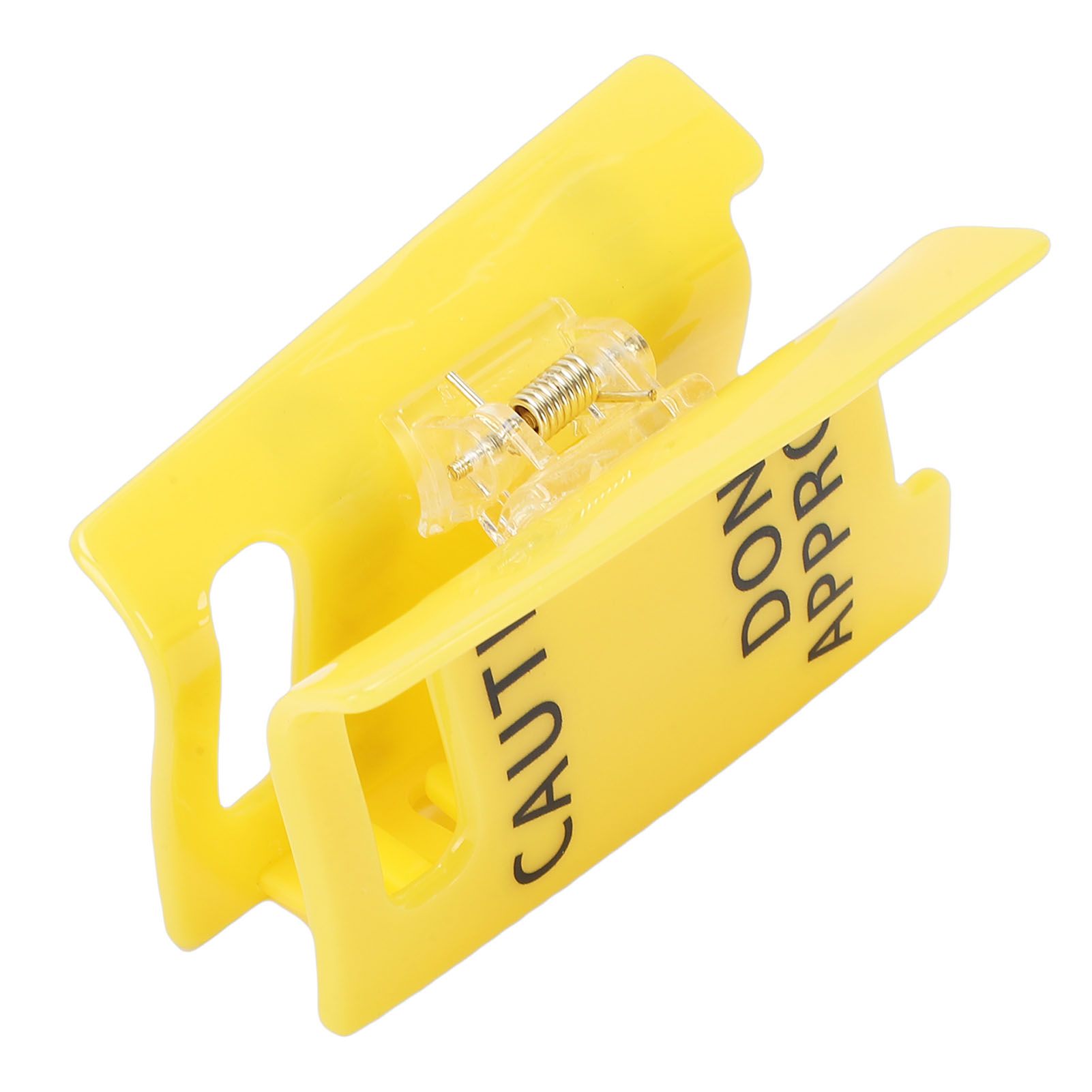 Caution Sign Hair Claw Clamp Do Not Approach Sign Funny Yellow Warning Hair view 9