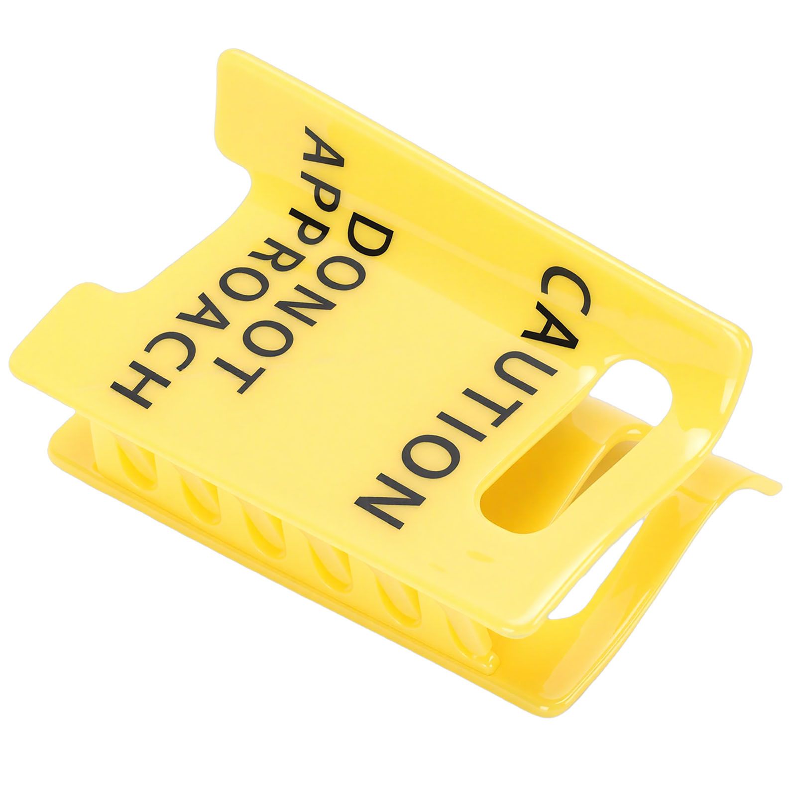 Caution Sign Hair Claw Clamp Do Not Approach Sign Funny Yellow Warning Hair view 12