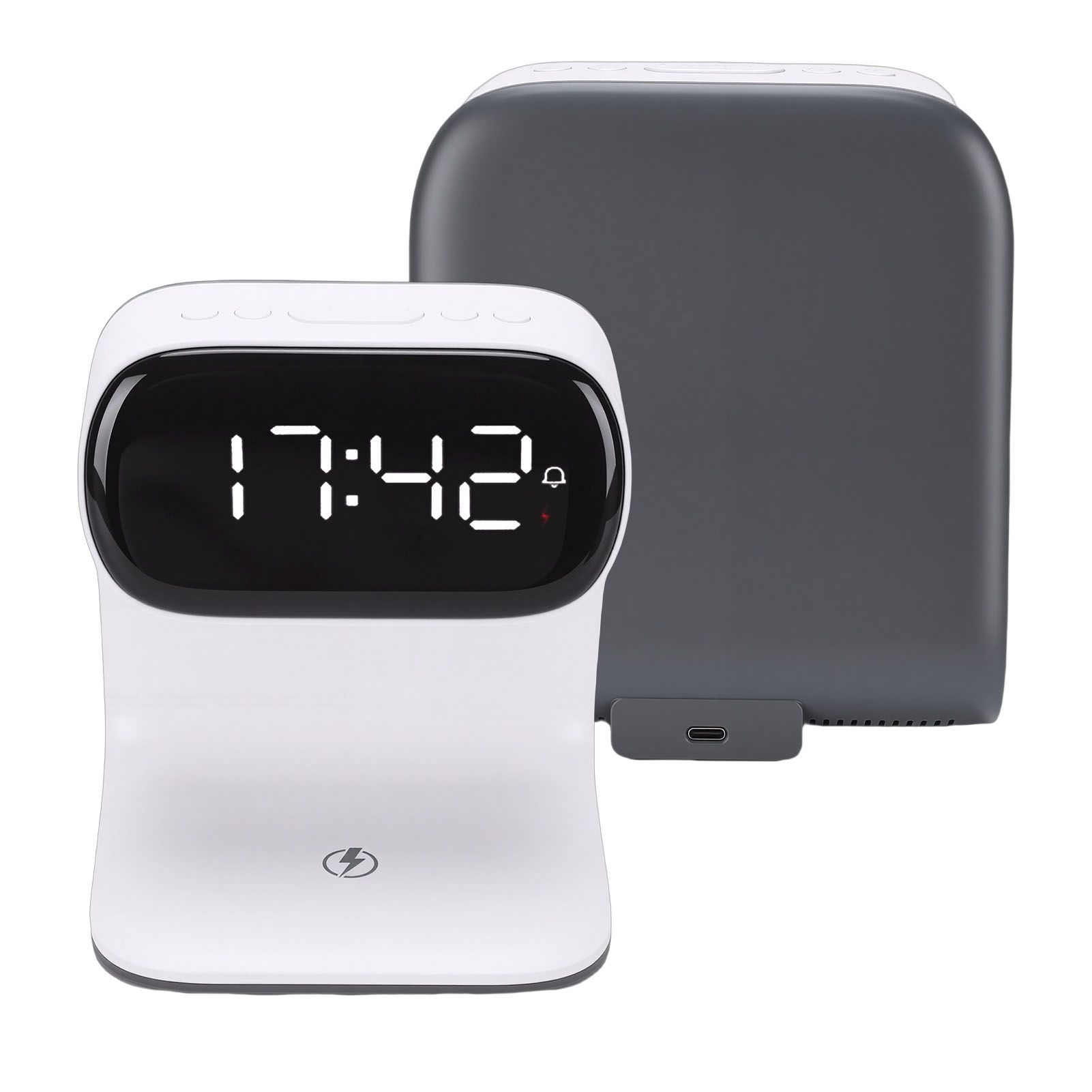 Digital Alarm Clock with Wireless Fast Charging Station 15W Touch Smart Lamp 3 view 9