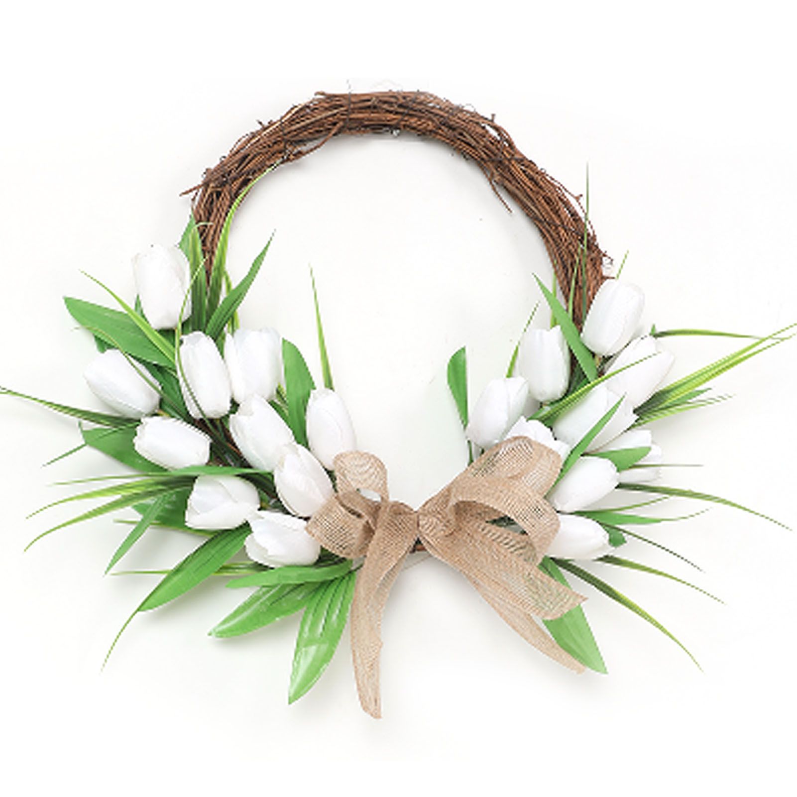 Front Door Wreath Hanging Decoration Simulated Flower Holiday Spring Home view 6
