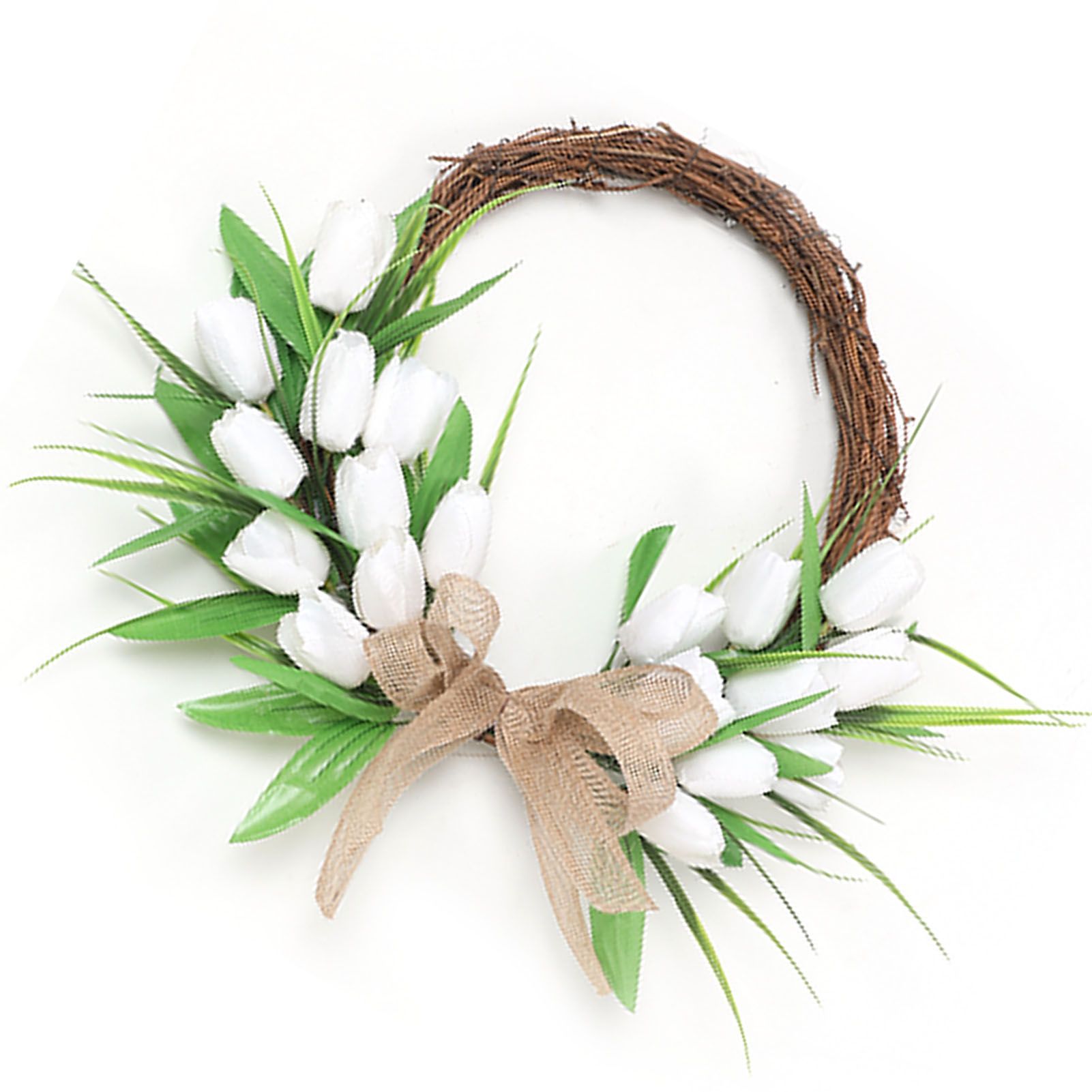 Front Door Wreath Hanging Decoration Simulated Flower Holiday Spring Home view 8