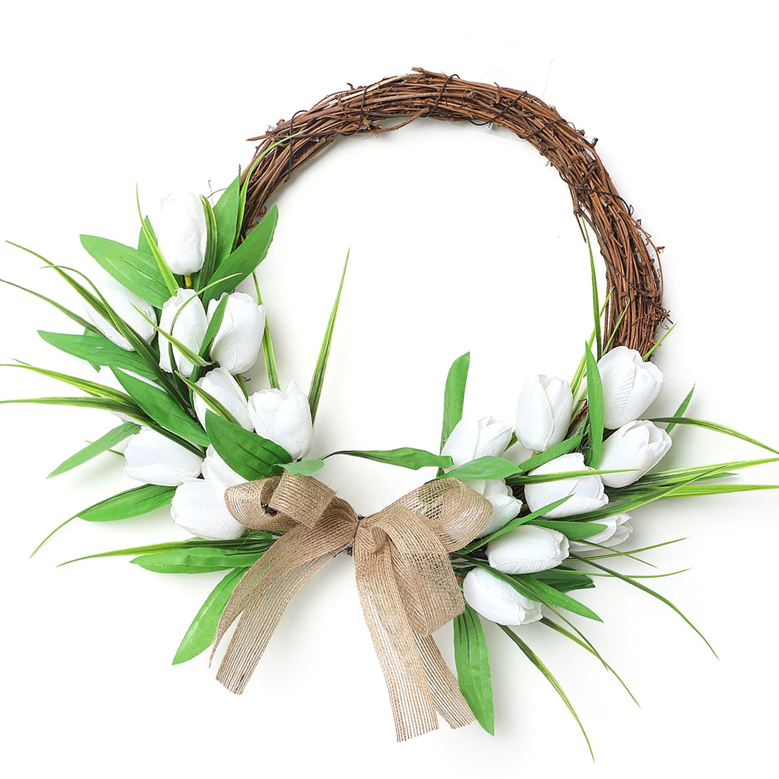 Front Door Wreath Hanging Decoration Simulated Flower Holiday Spring Home view 11