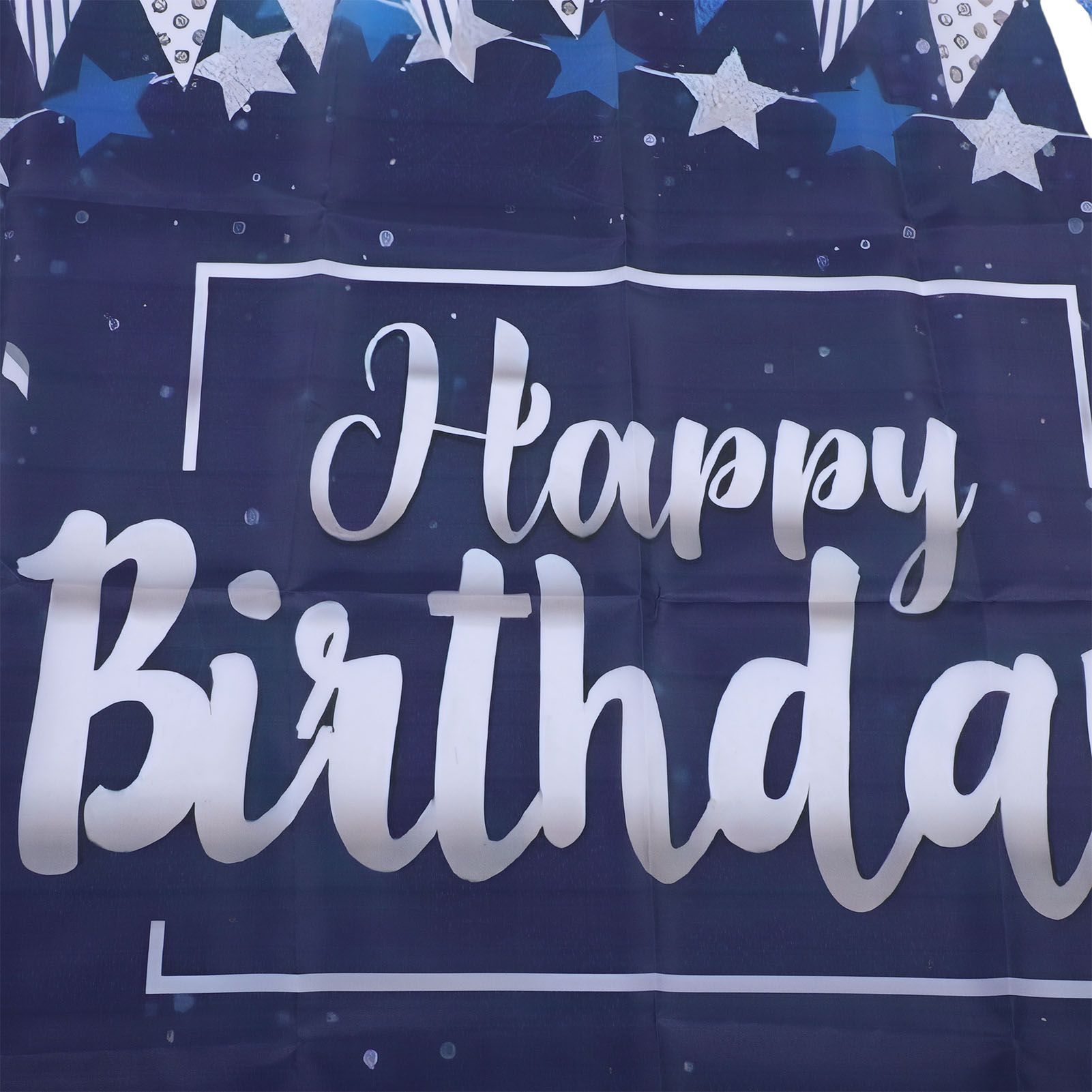 Birthday Party Backdrop Banner Glitter Balloon Gift Star Patterns Party view 7