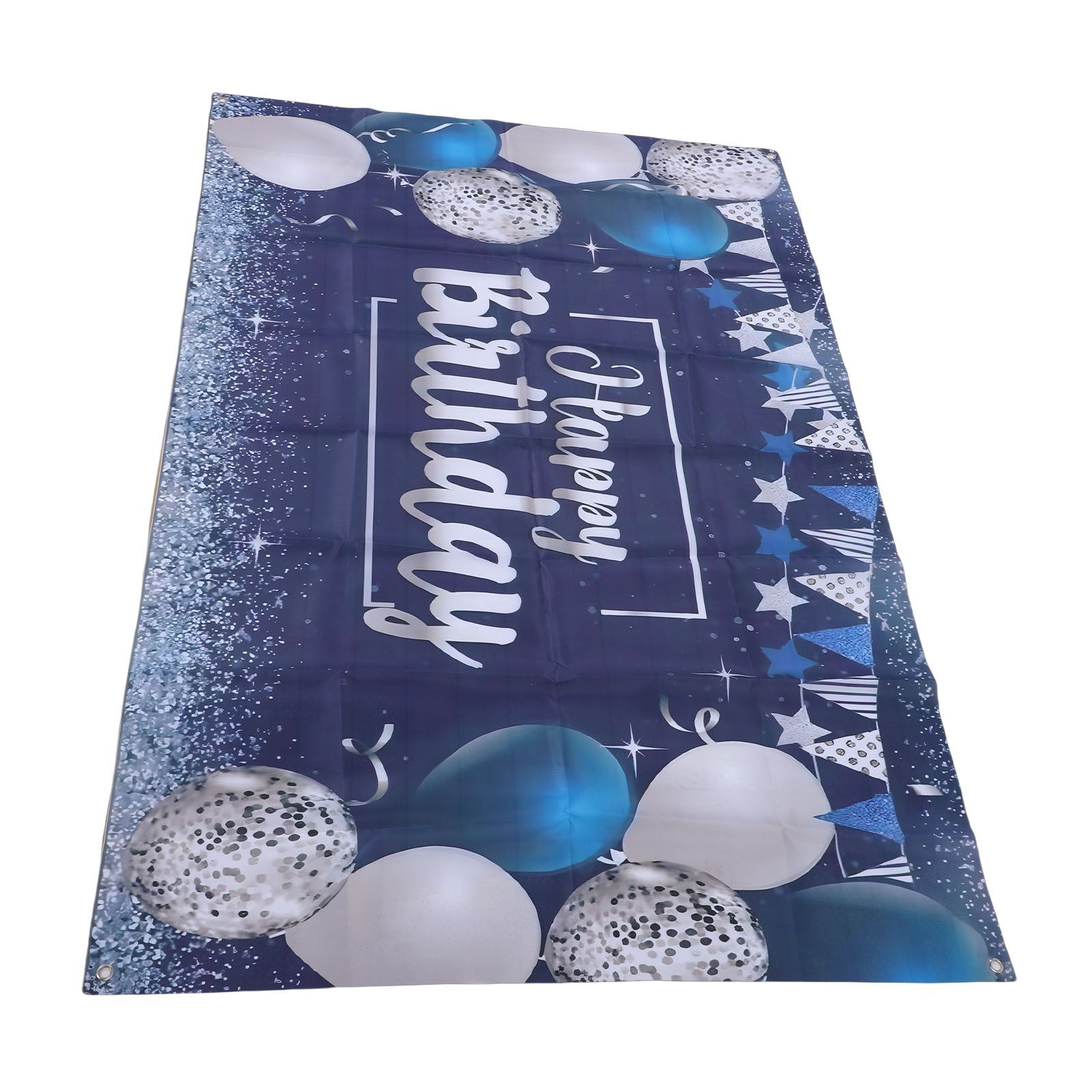 Birthday Party Backdrop Banner Glitter Balloon Gift Star Patterns Party view 10