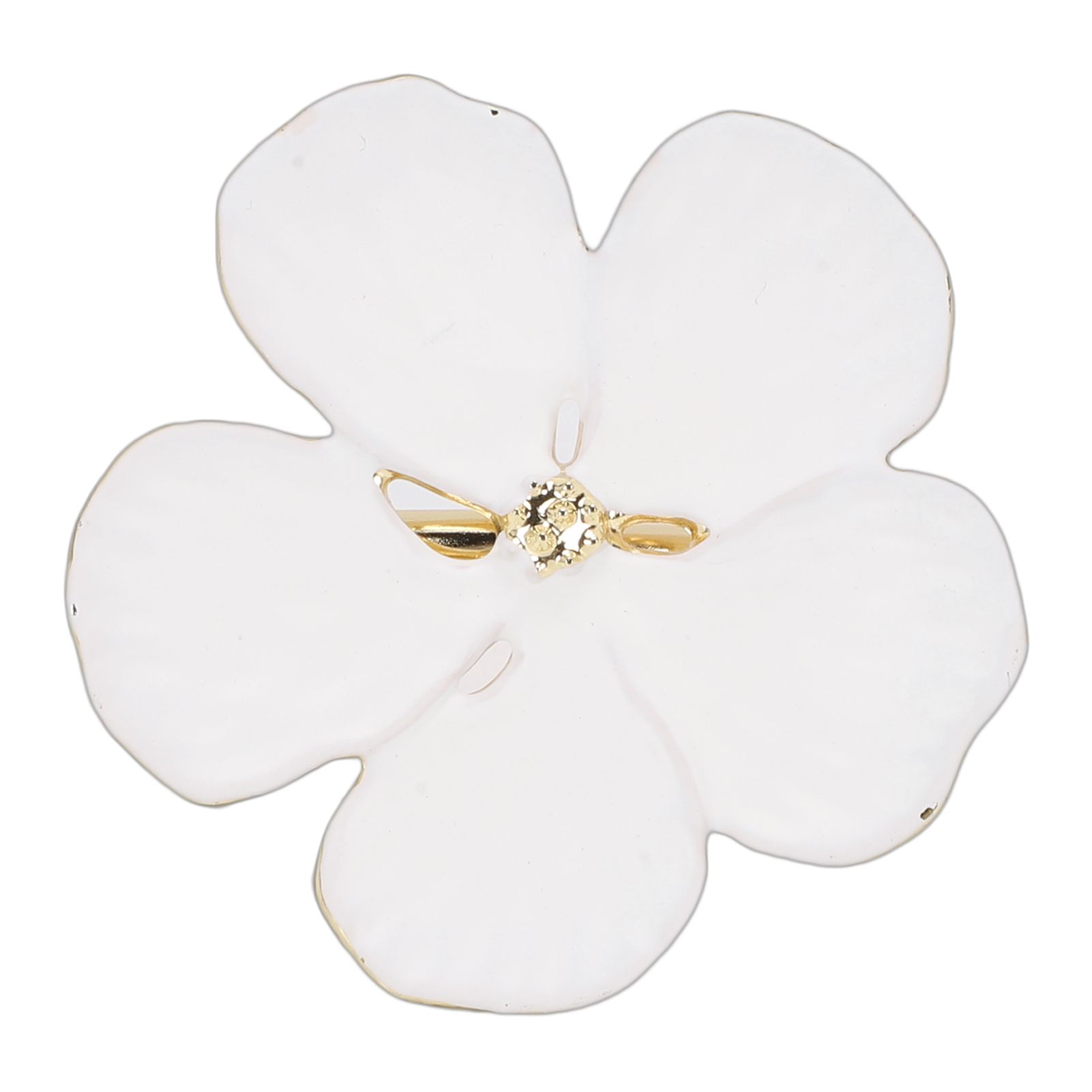 6 Pcs Floral Serviette Buckles Zinc Alloy Elegant Flower Napkin Holder Rings view 5