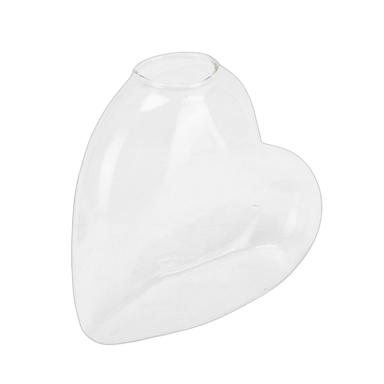 2PCS Propagation Vases Heart Shaped Glass Desktop Planter Plant Propagation view 5