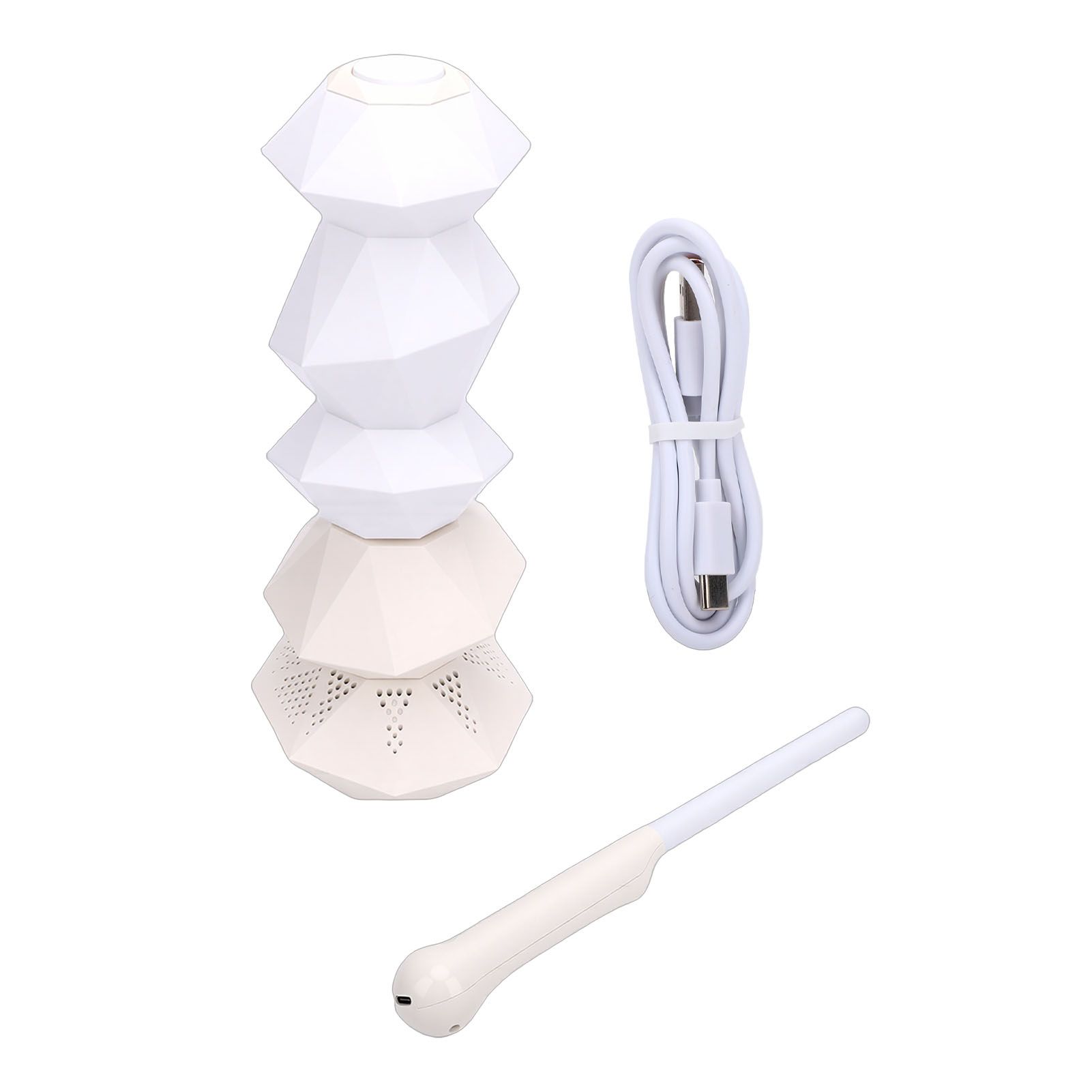 Bluetooth Speaker Ambient Light Multicolor Changing Bedside Lamp 360 Degree view 3