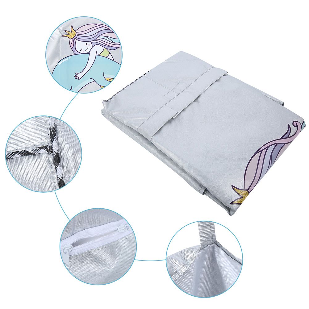 Cartoon Oxford Cloth Washing Machine Cover Waterproof Upper Open Dual Use Dust view 4
