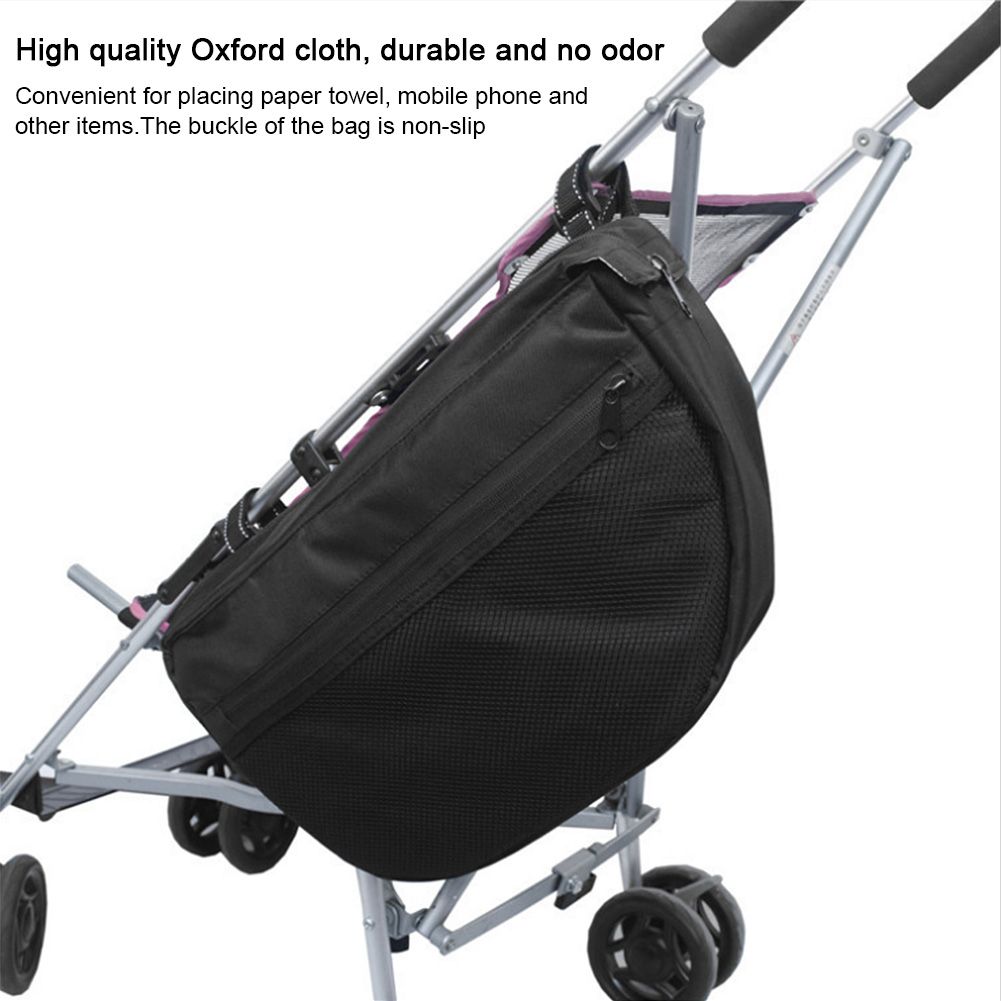 Large Capacity Wheelchair Baby Stroller Hanging Storage Bag Organizer view 9