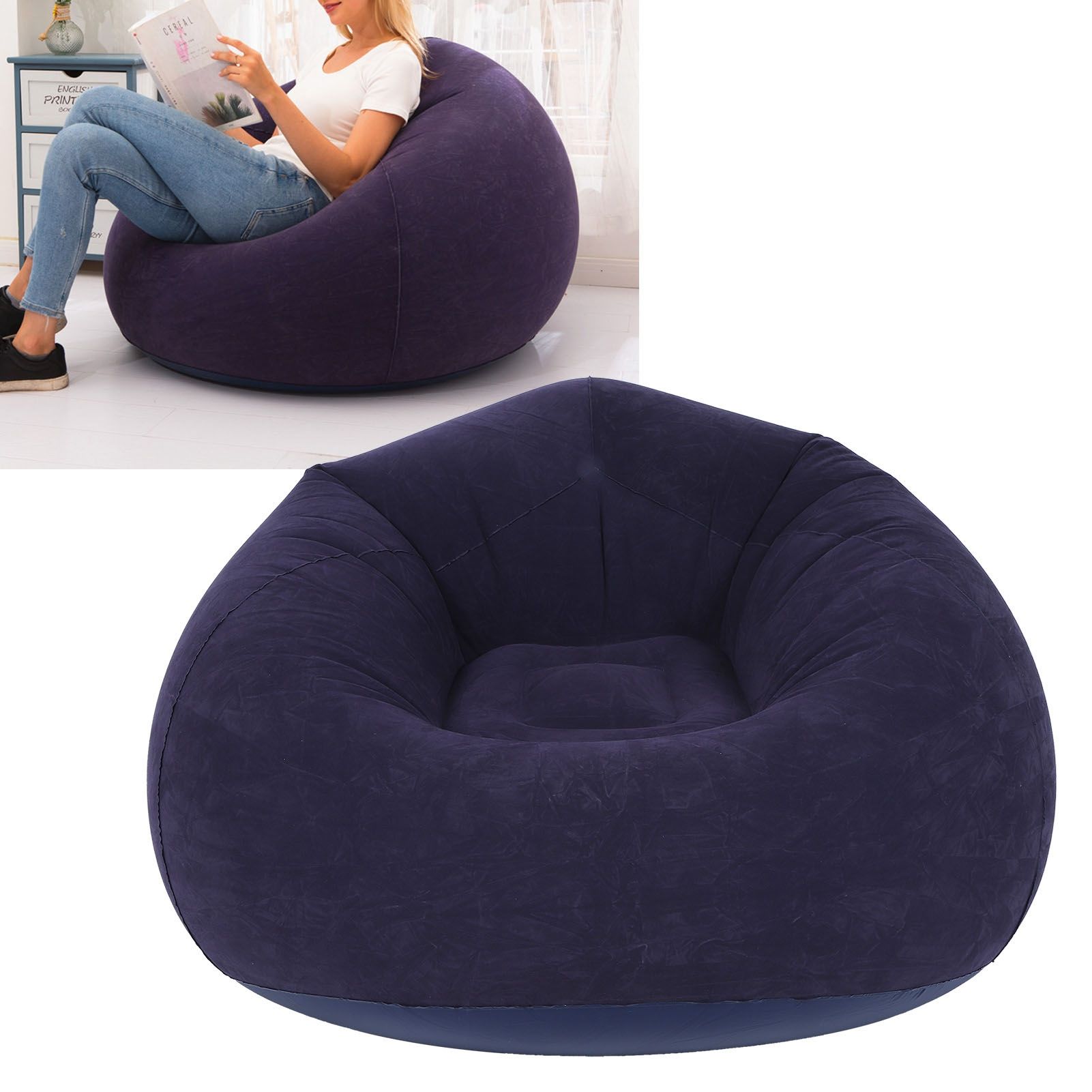 Ultra Soft Inflatable Single Spherical Sofa Chair for Dorm Room Outdoor Travel view 12