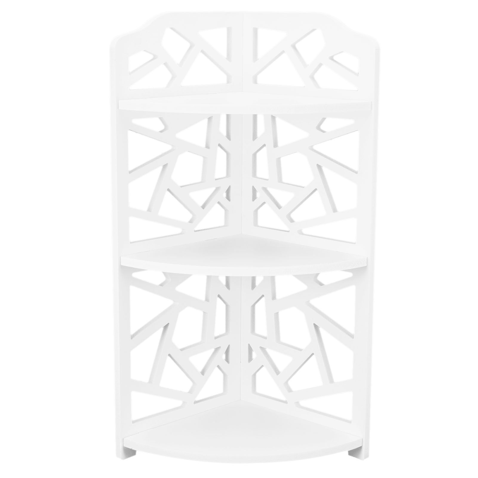 3 Tier Small Corner Shelves Plant Standing Rack for Small Spaces Bathroom view 2