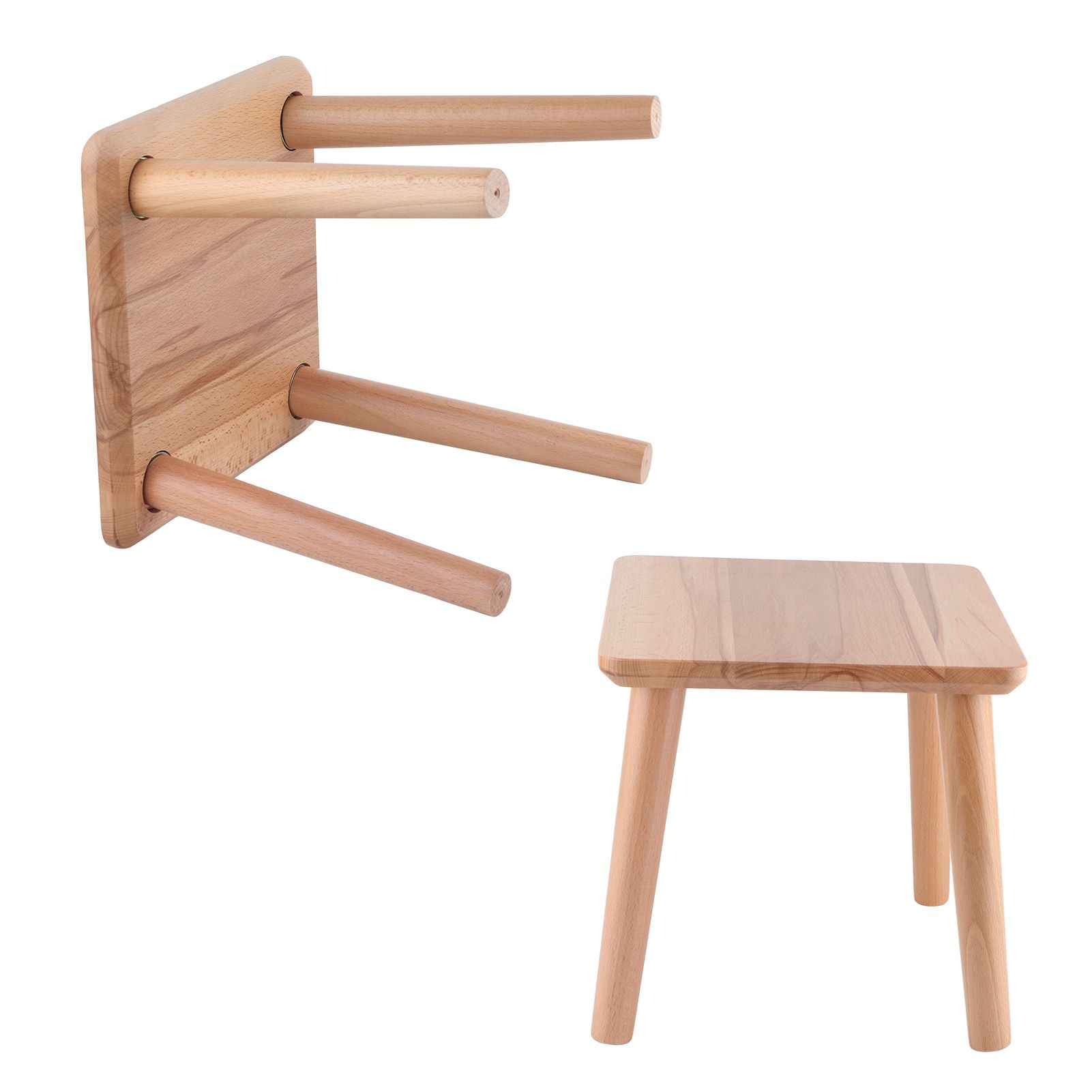 Multipurpose Household Wood Stools Cute Small Bench Child Seat DIY Furniture view 8