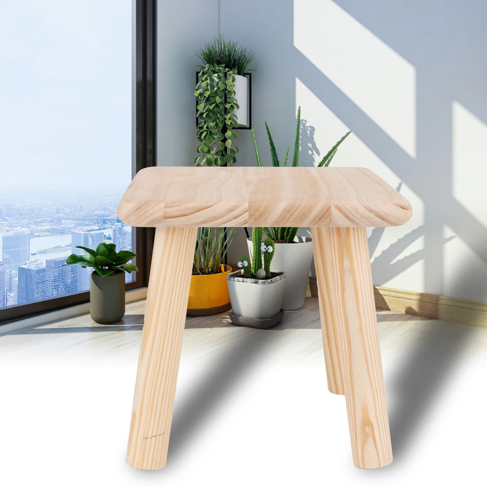 Multipurpose Household Wood Stools Cute Small Bench Child Seat DIY Furniture view 9