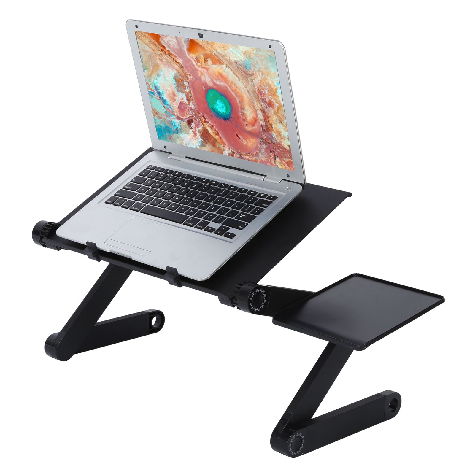 Laptop Desk with Mouse Board Portable Aluminum Alloy Adjustable Folding view 6