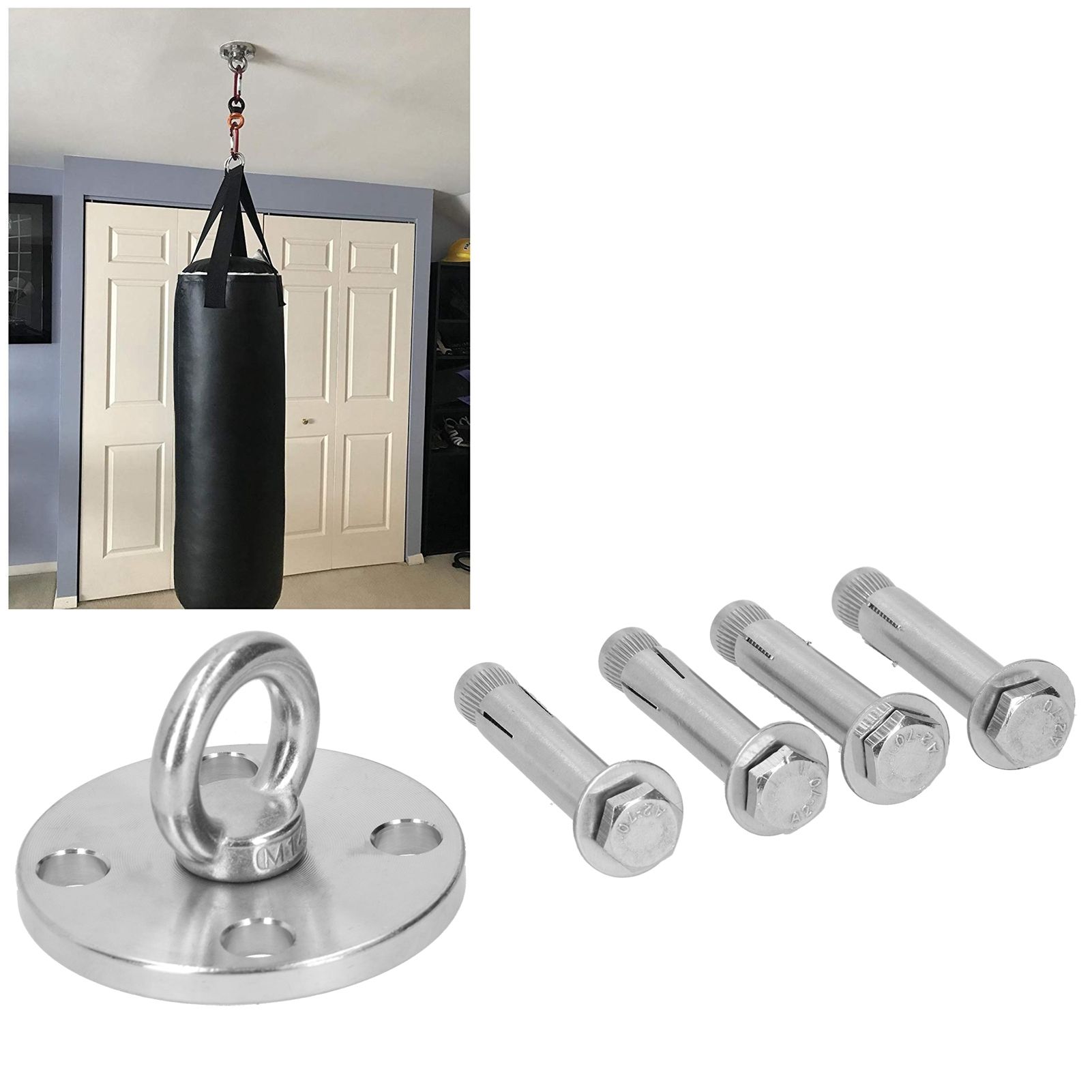Ceiling Bracket Wall Mount Yoga Hammock Suspension Swing Sandbag Fixing Hook view 10