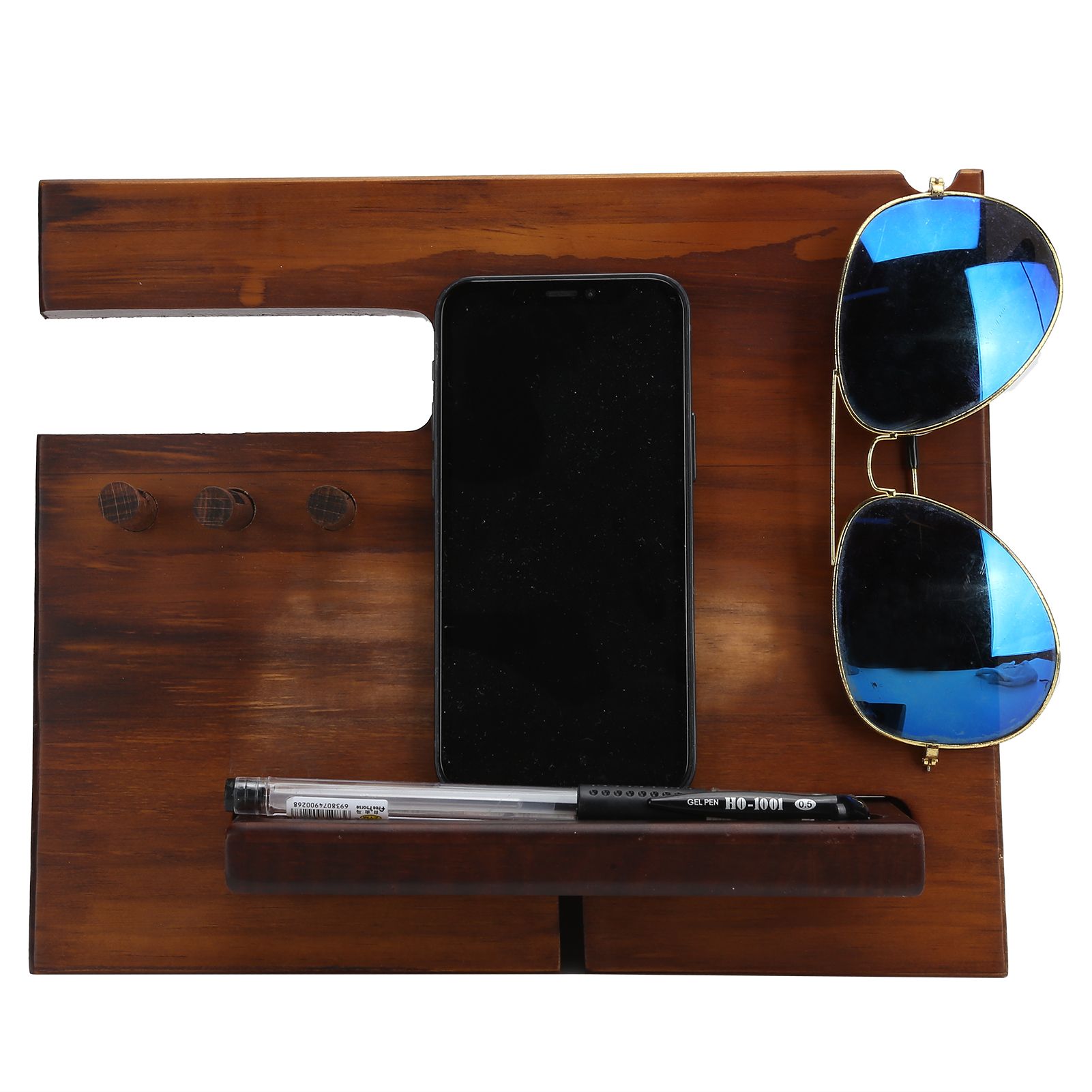 Mobile Phone Base Multifunctional Watch Glasses Key Holder Organizer for Home view 10