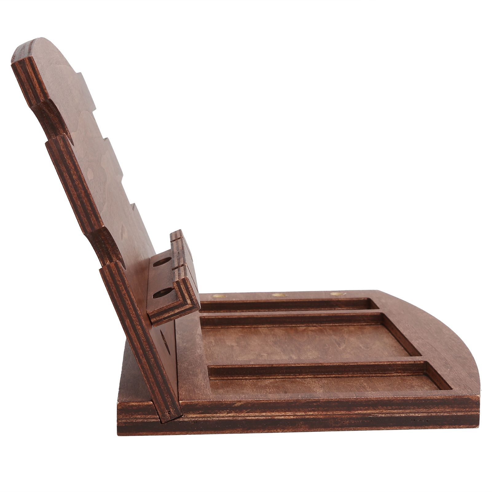 Wood Phone Docking Station Desk Storage Bracket Key Holder Wallet Stand Watch view 4
