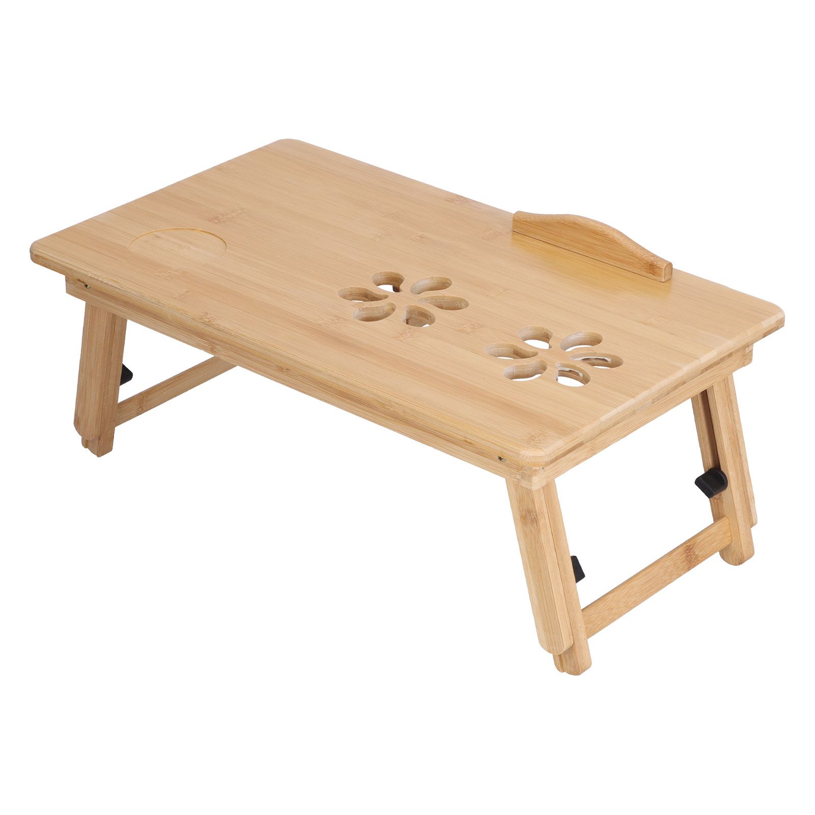 Multi Function Folding Bamboo Laptop Table Adjustable Laptop Holder Study Desk view 6