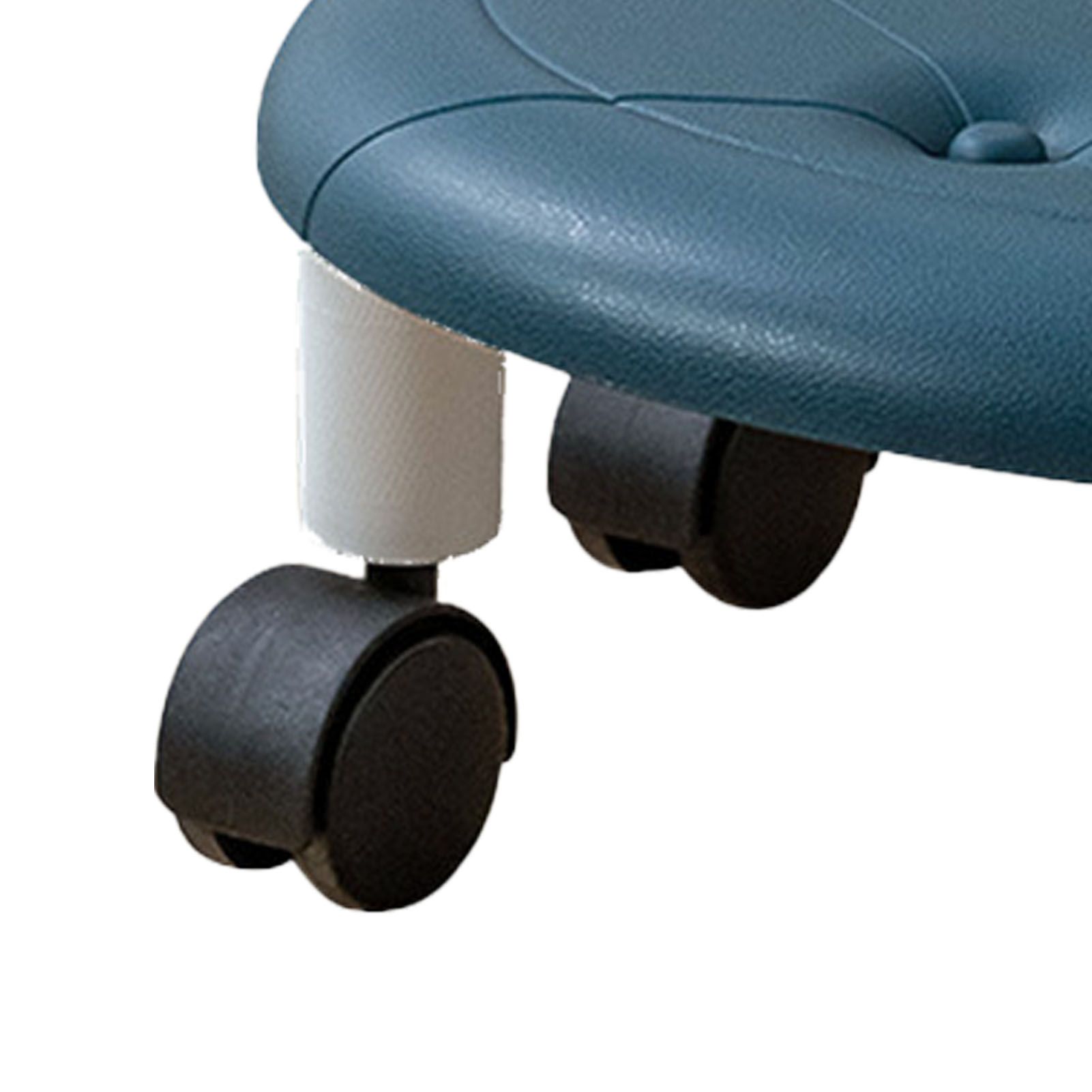 Low Roller Seating PU Surface Plastic Structure Movable Universal Wheels Stool view 2