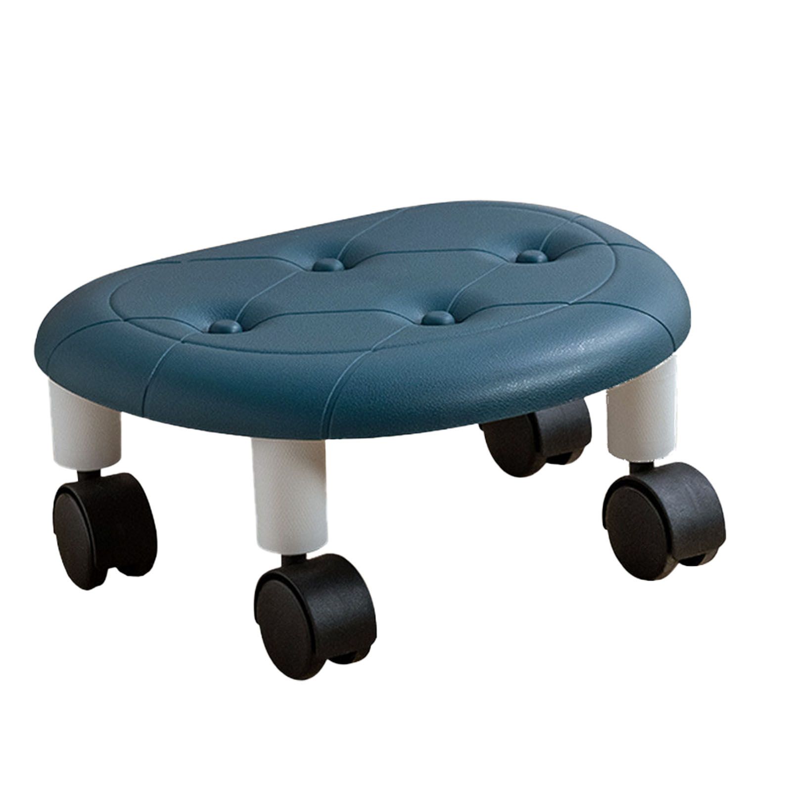 Low Roller Seating PU Surface Plastic Structure Movable Universal Wheels Stool view 4