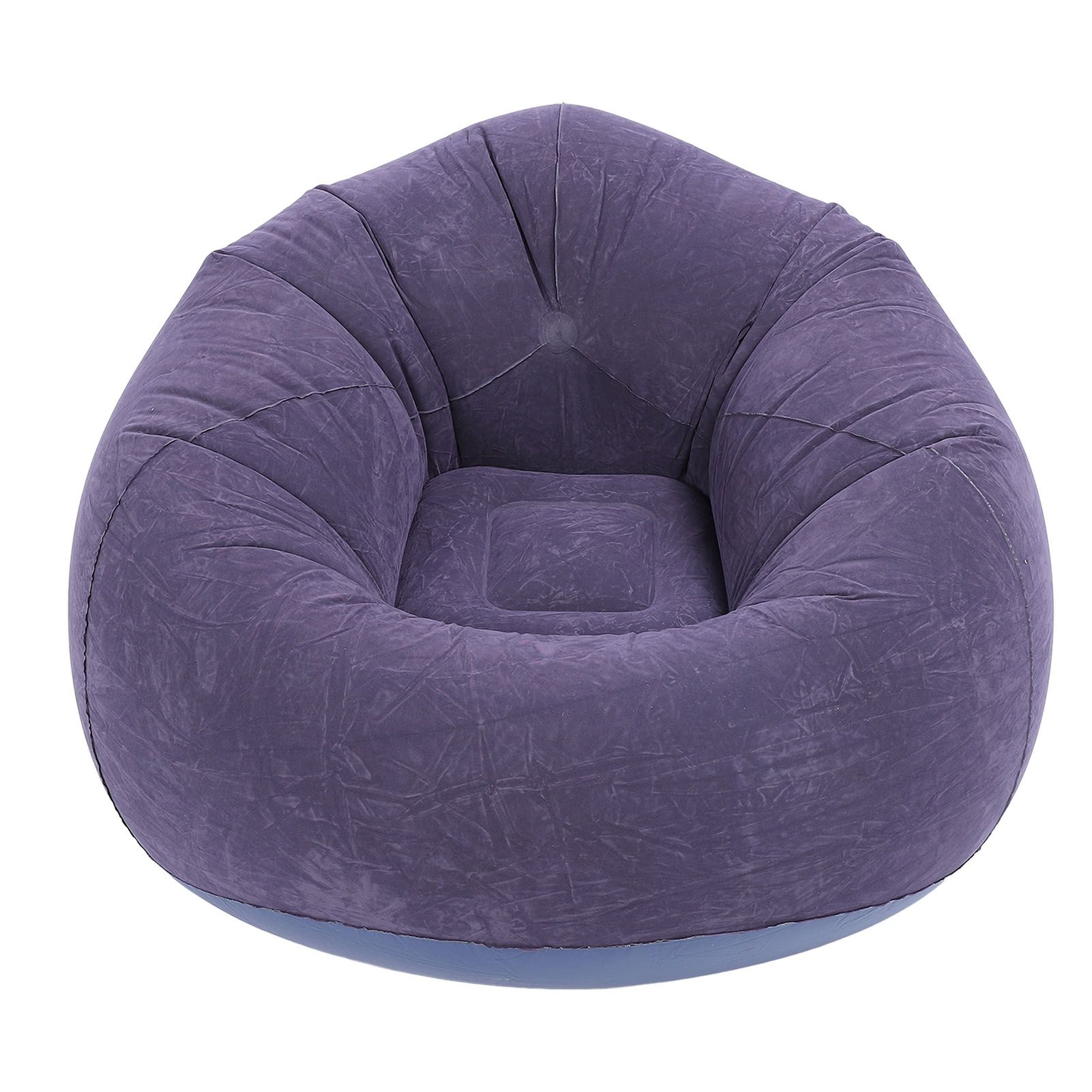Inflatable Lounge Chair Flocking PVC Portable Folding Blow Up Sofa for Living view 3